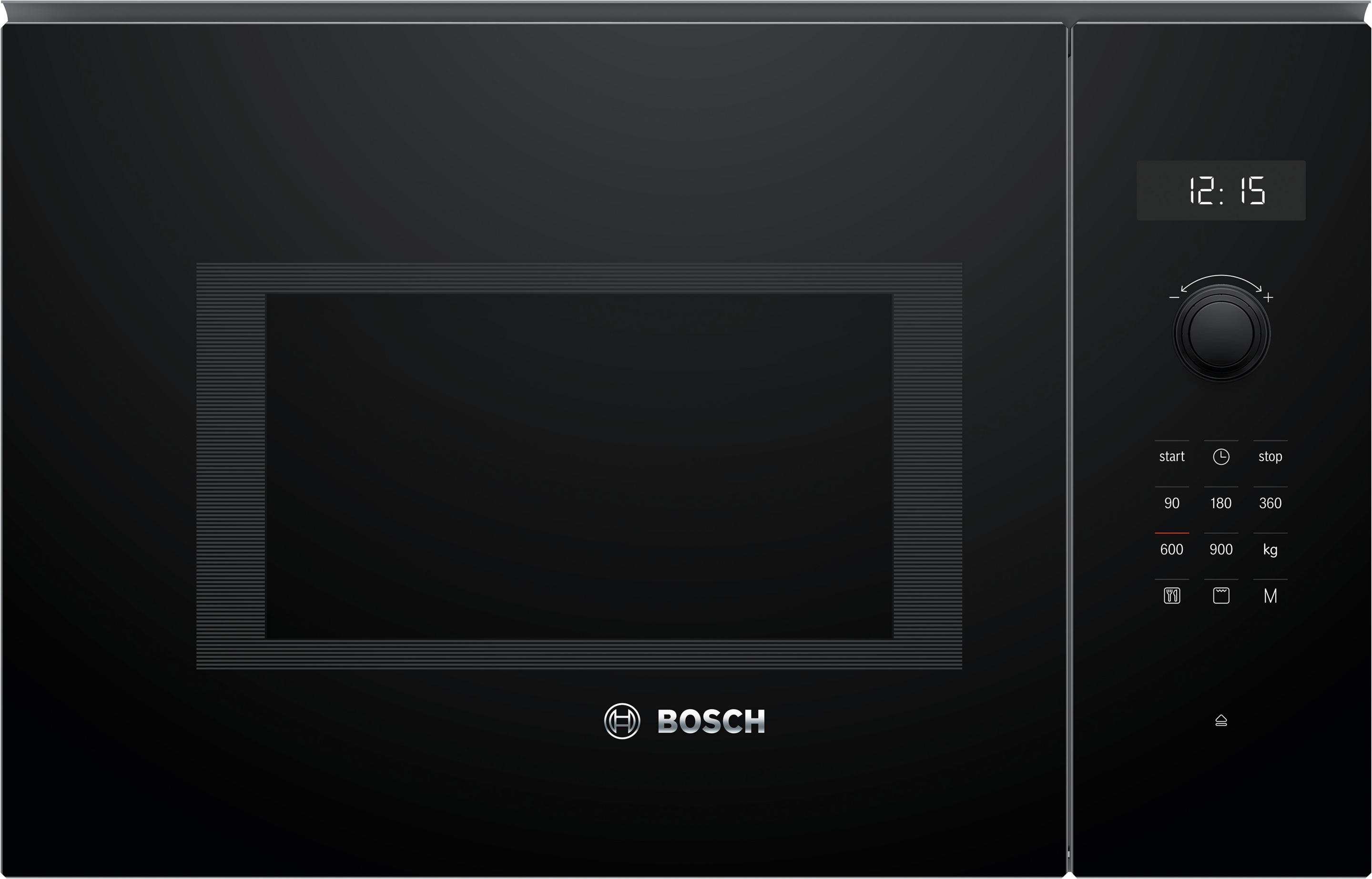 Bosch BEL554MB0 Serie 6 Einbau-Mikrowelle / 900 W 25 L / Schwarz Grill-Funktion