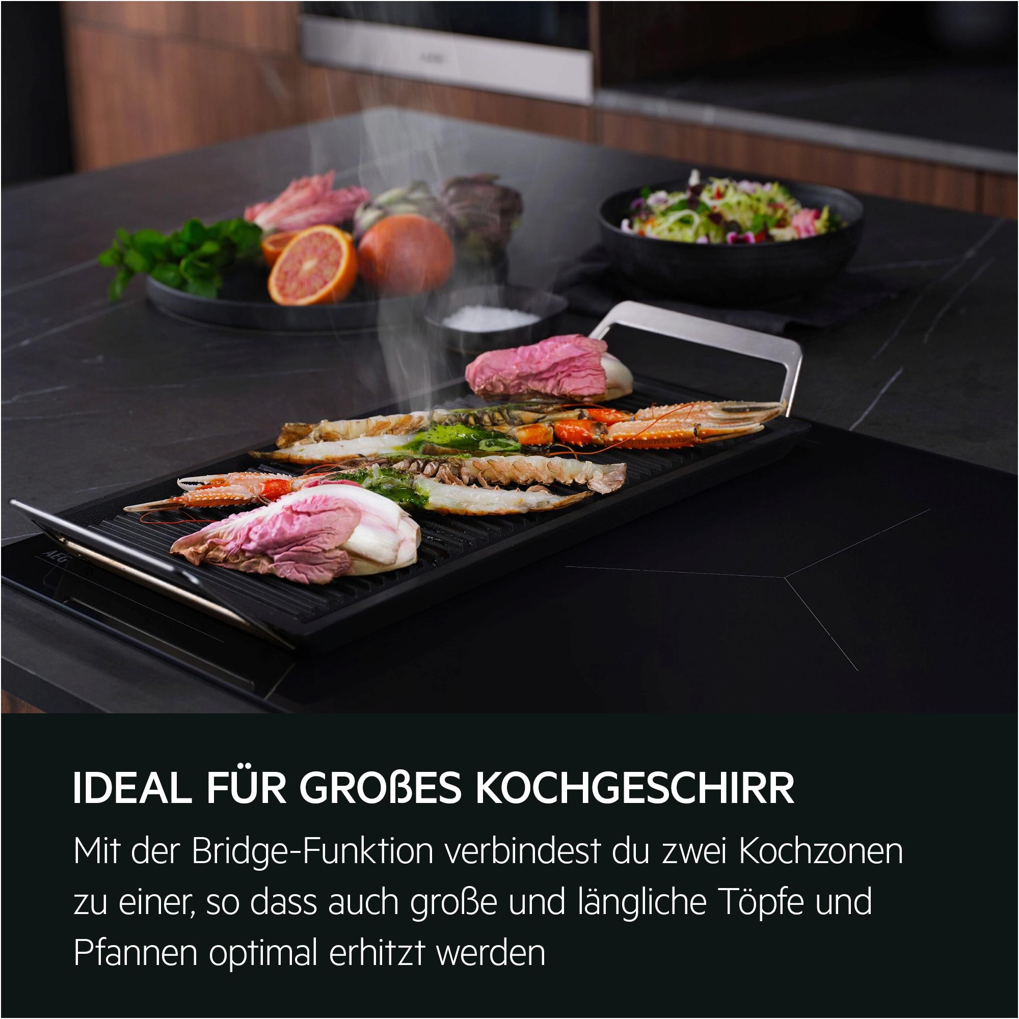 AEG TII84B0FFZ SaphirMatt® Autarkes Induktionskochfeld Hob²Hood 80 cm