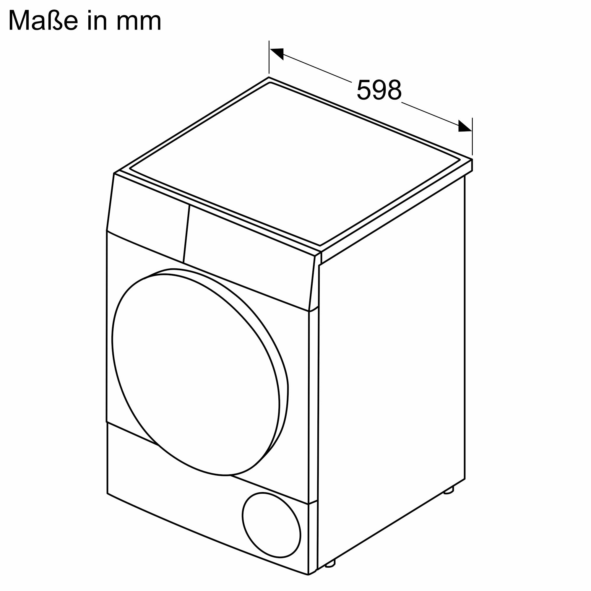 Siemens WQ45B2B40 9kg A+++ Wärmepumpentrockner, 59,8cm breit, Home Connect, Fernsteuerung, Startzeitvorwahl, weiß