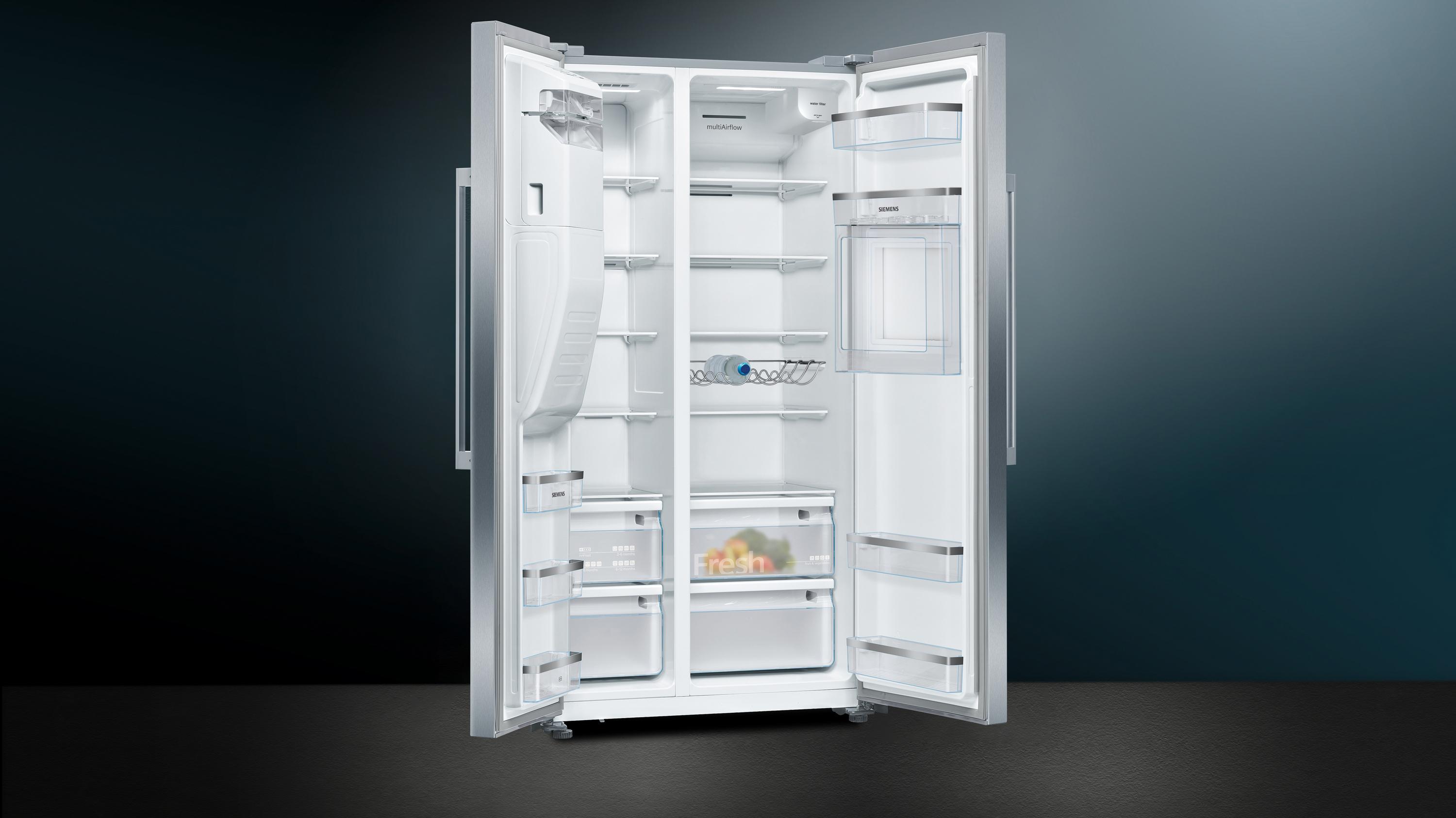 Siemens KA93GAIDP iQ500, Amerikanischer Side by Side, 178.7 x 90.8 cm, Edelstahl