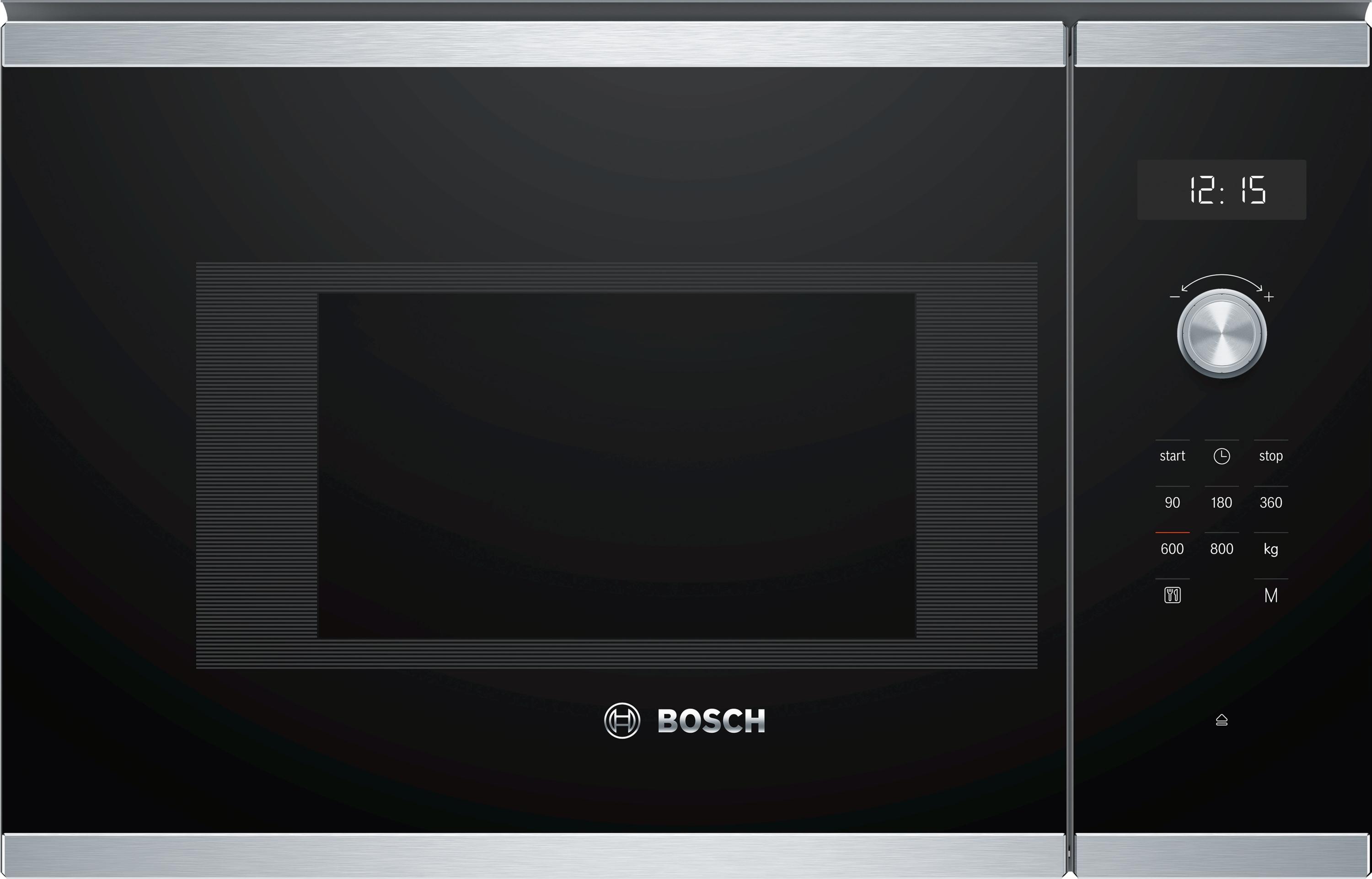 Bosch BFL524MS0 Serie 6 Einbau-Mikrowelle / 800 W / Elektronische Türöffnung
