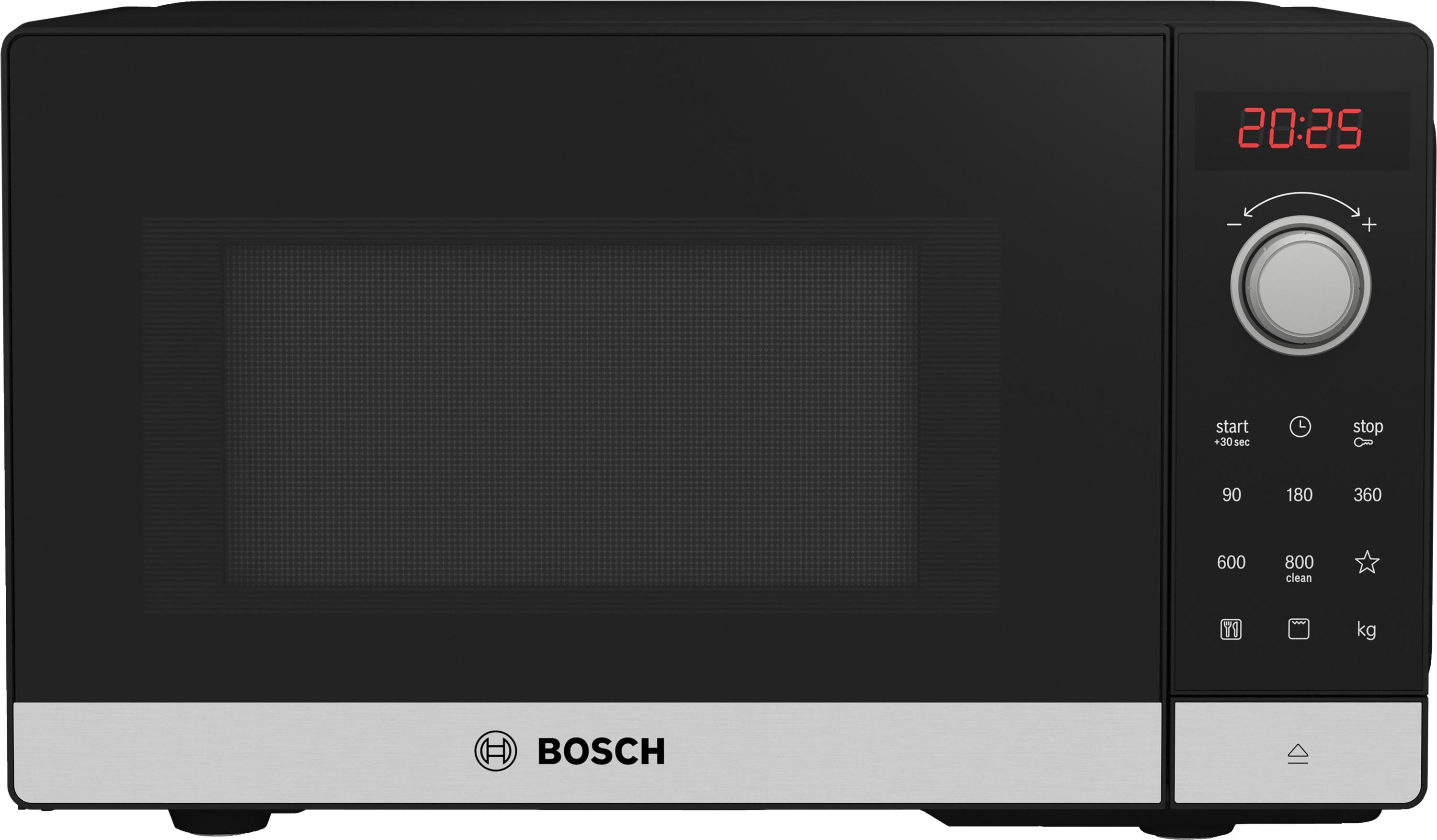 Bosch FEL023MS2  Mikrowelle, 26 x 44 cm, 800W, Drehteller 27cm,Türanschlag links