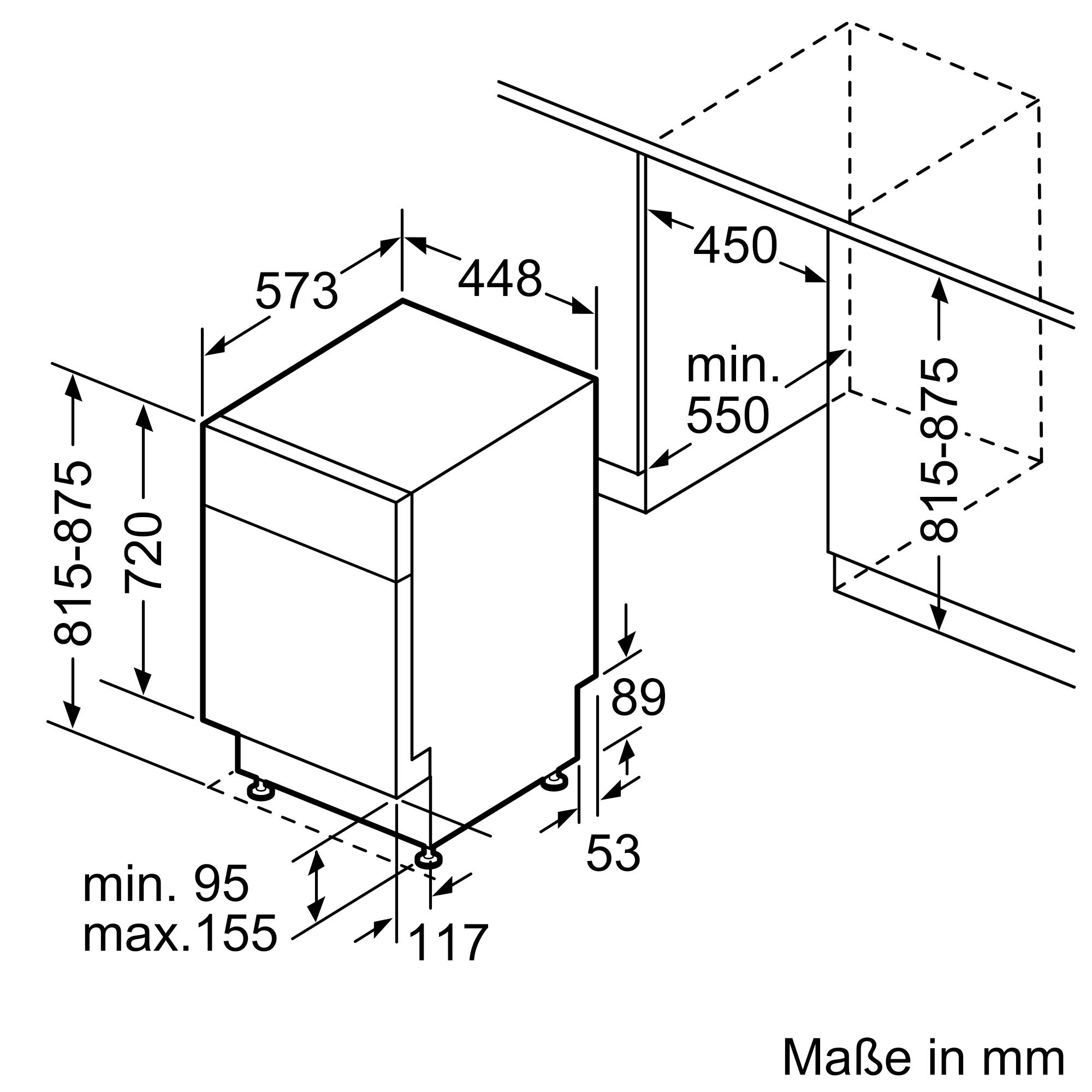 Siemens SR43ES25ME iQ300, Unterbau-Geschirrspüler, 45 cm, Gebürsteter Stahl