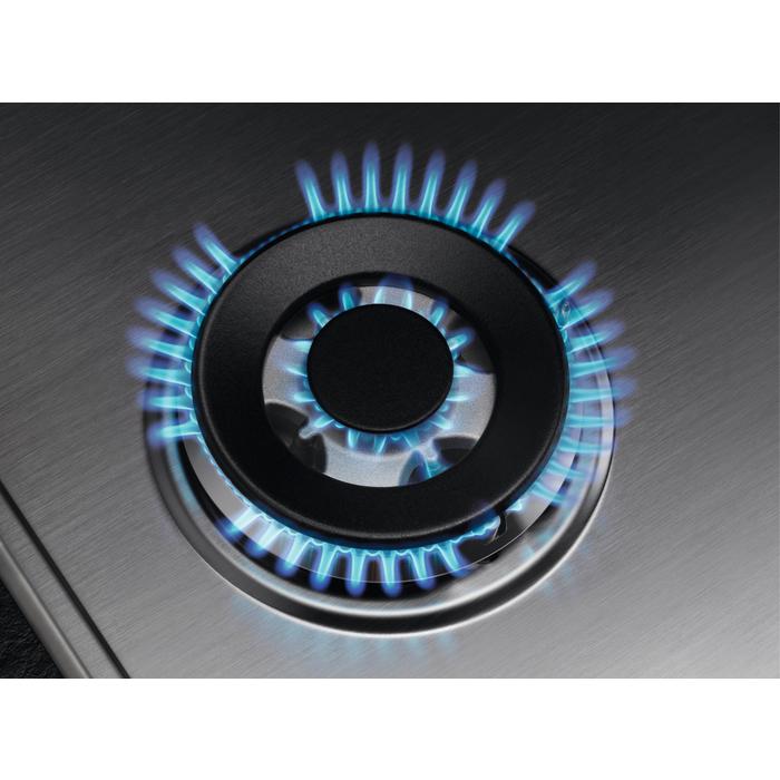 AEG HGB64420SM Gaskochfeld Autark 60 cm Silber 4 Brenner Edelstahl
