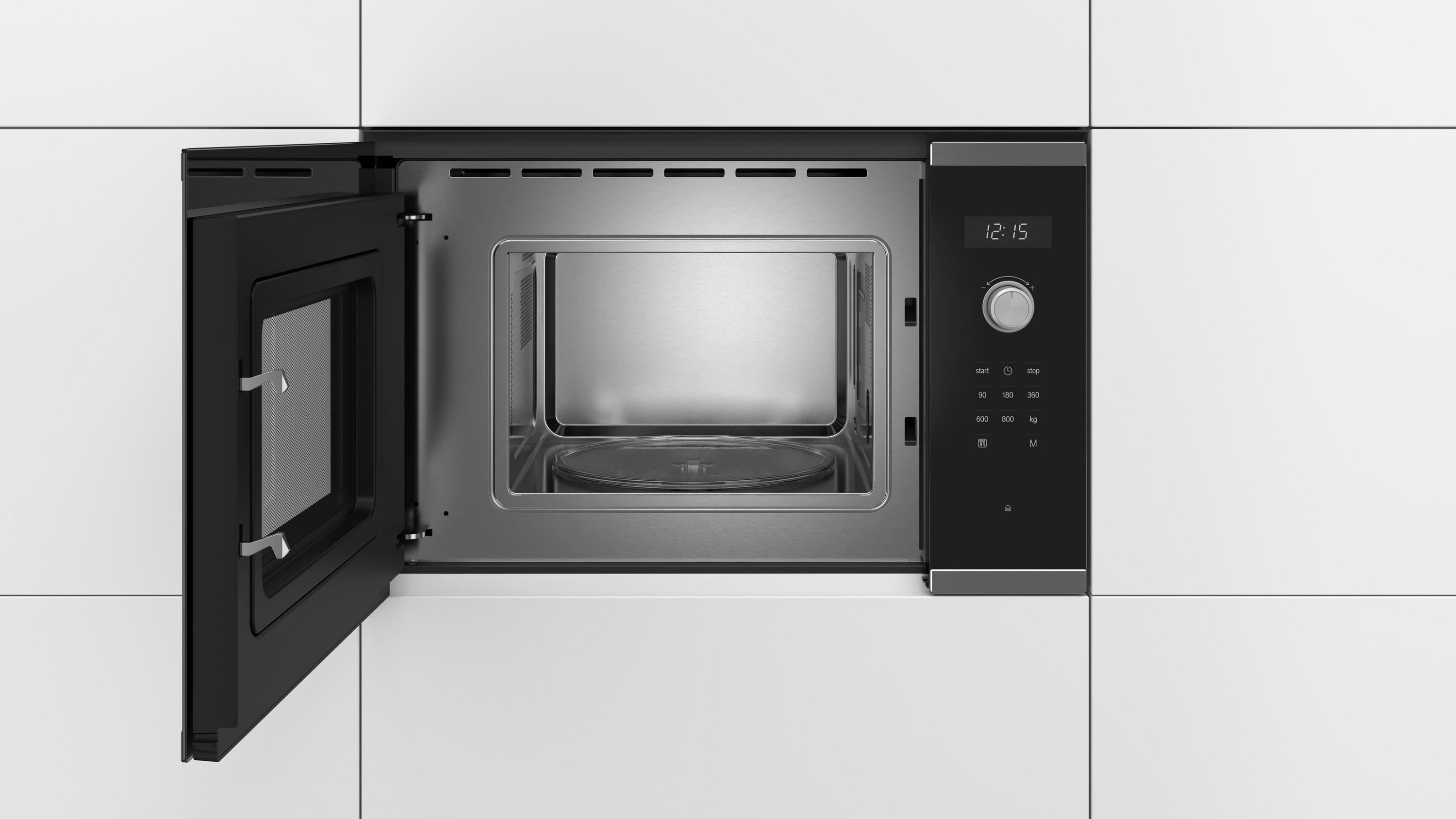 Bosch BFL524MS0 Serie 6 Einbau-Mikrowelle / 800 W / Elektronische Türöffnung