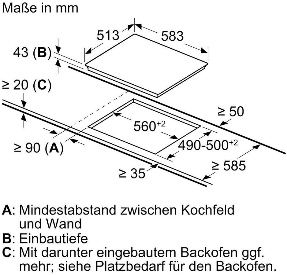 Neff EDX40 N30/N50 Einbauherdset mit Elektrokochfeld (E1CCD2AN3 + M13R42N2), 60 cm breit, 71 L, 7 Heizarten, Edelstahl