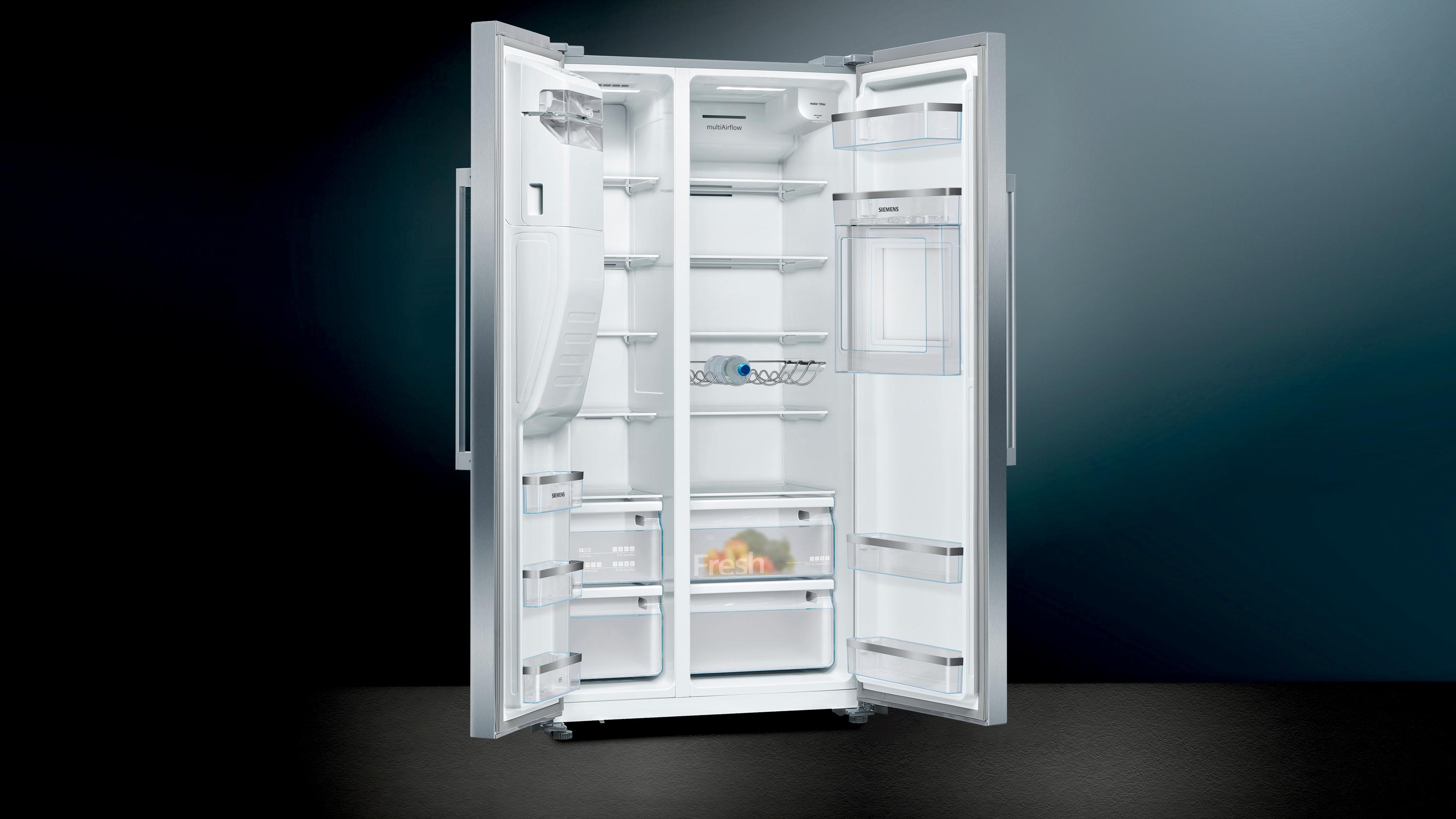 Siemens KA93GAIEP iQ500, Amerikanischer Side by Side, 178.7 x 90.8 cm, Edelstahl