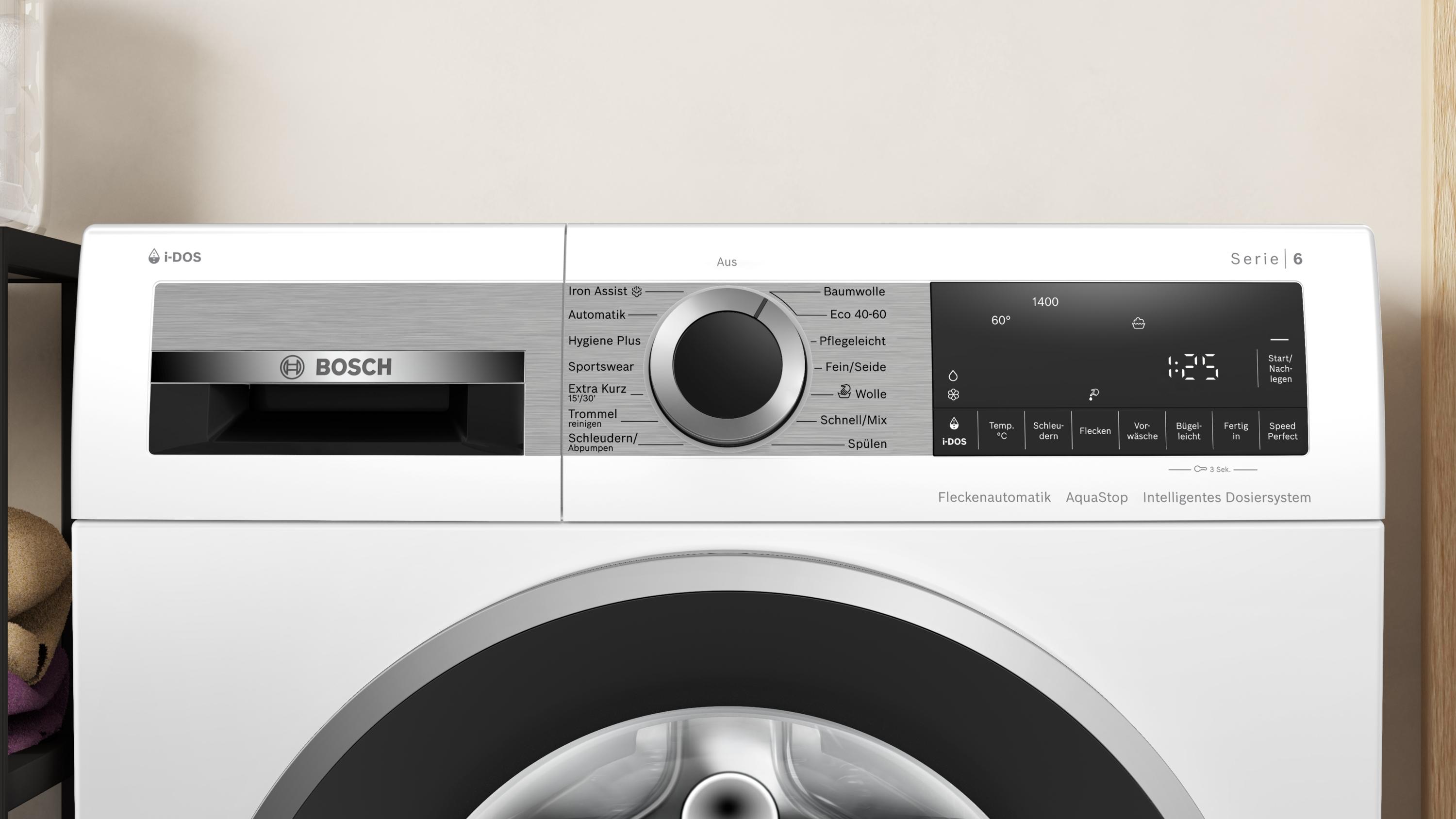 Bosch WGG244F40 Waschmaschine 9kg 1400U/min i-DOS IronAssist ActiveWaterPlus SpeedPerfect EEK:A