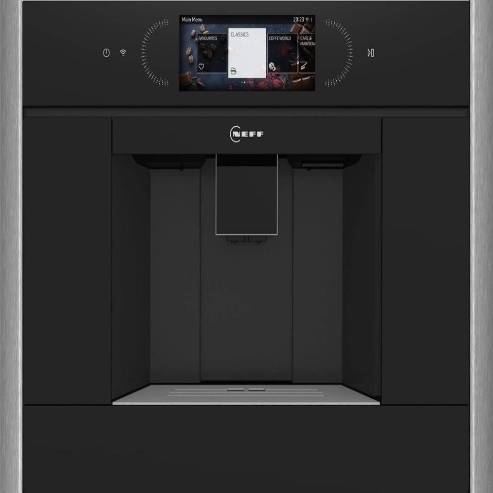 NEFF CL4TT11N0, N90, Einbau-Kaffeevollautomat, 6.8 Zoll Full Touch TFT-Farb- und Grafikdisplay