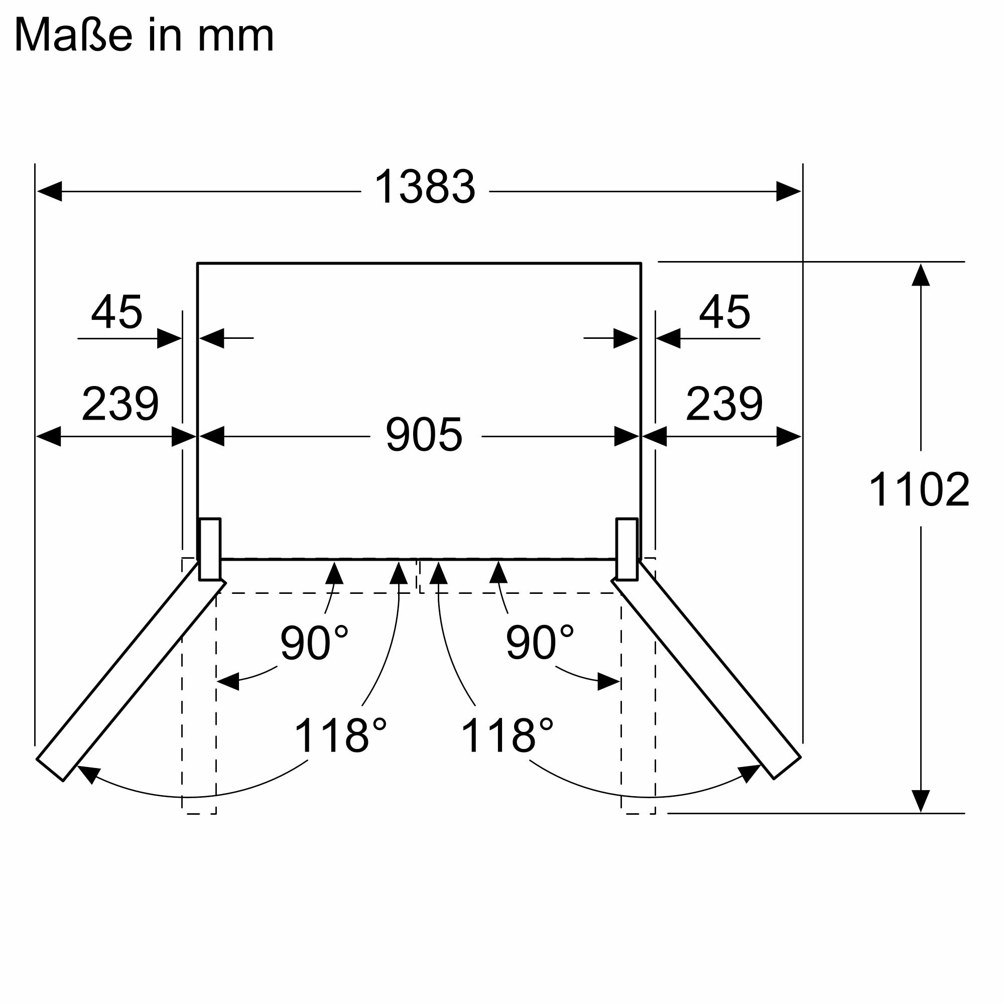 Siemens KF96DPXEA iQ700, Kühl-Gefrier-Kombination, mehrtürig, 183 x 90.5 cm, Gebürsteter schwarzer Stahl AntiFingerprint, Total noFrost