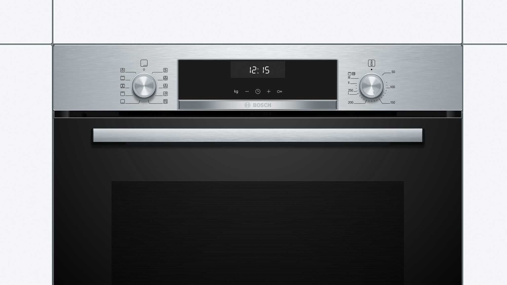 Bosch HBA537BS0 Serie 6 Einbau-Backofen, EcoClean Direct, 3D Heißluft, A