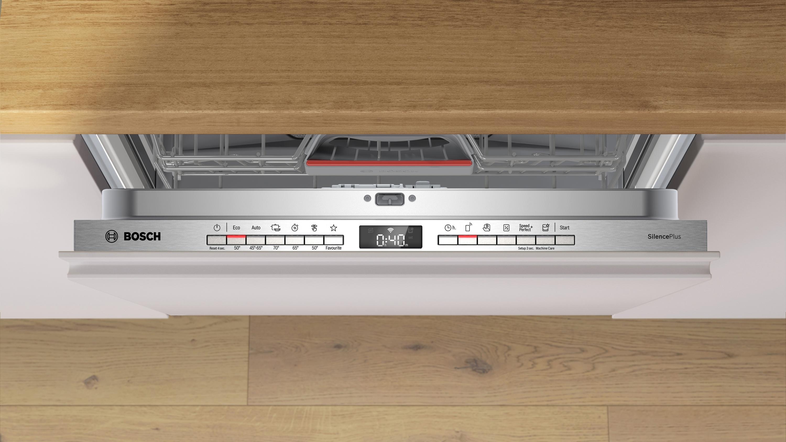 Bosch SMV4EVX08E Serie 4 Vollintegrierter Geschirrspüler, 60 cm breit, 14 Maßgedecke, Efficient Dry, VarioFlex-Körbe, Info Light, Aqua Stop, B