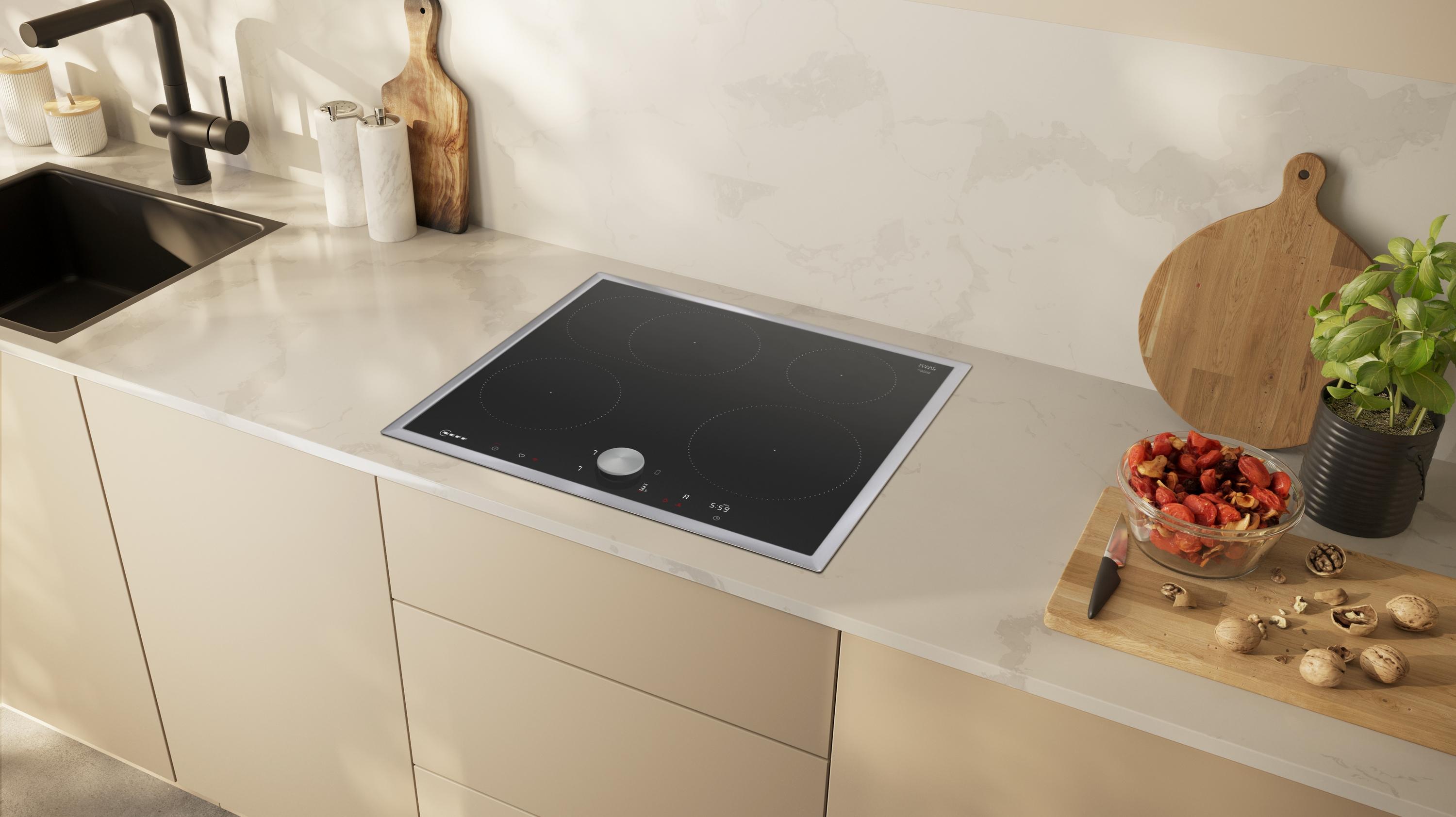 Neff T56STF1L0 N 90, Induktionskochfeld, 60 cm, Mit Rahmen aufliegend