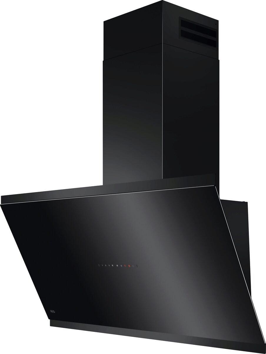 AEG GV77D91SB 7000 SilenceTech Kopffreihaube, 90 cm breit, 725 m³/h, Hob²Hood-Steuerung, TouchControl, schwarz, A+