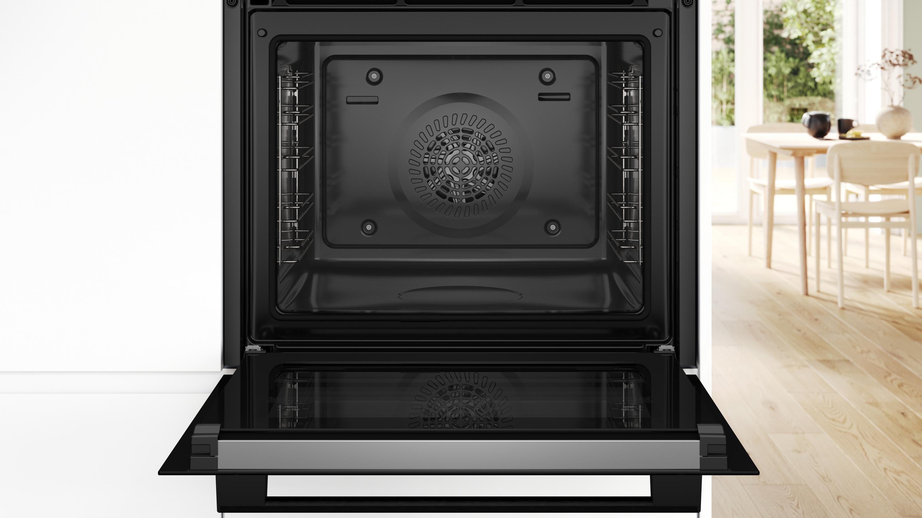 Bosch HBA572BB4 Serie 2, Einbau-Backofen, 60 x 60 cm, Schwarz