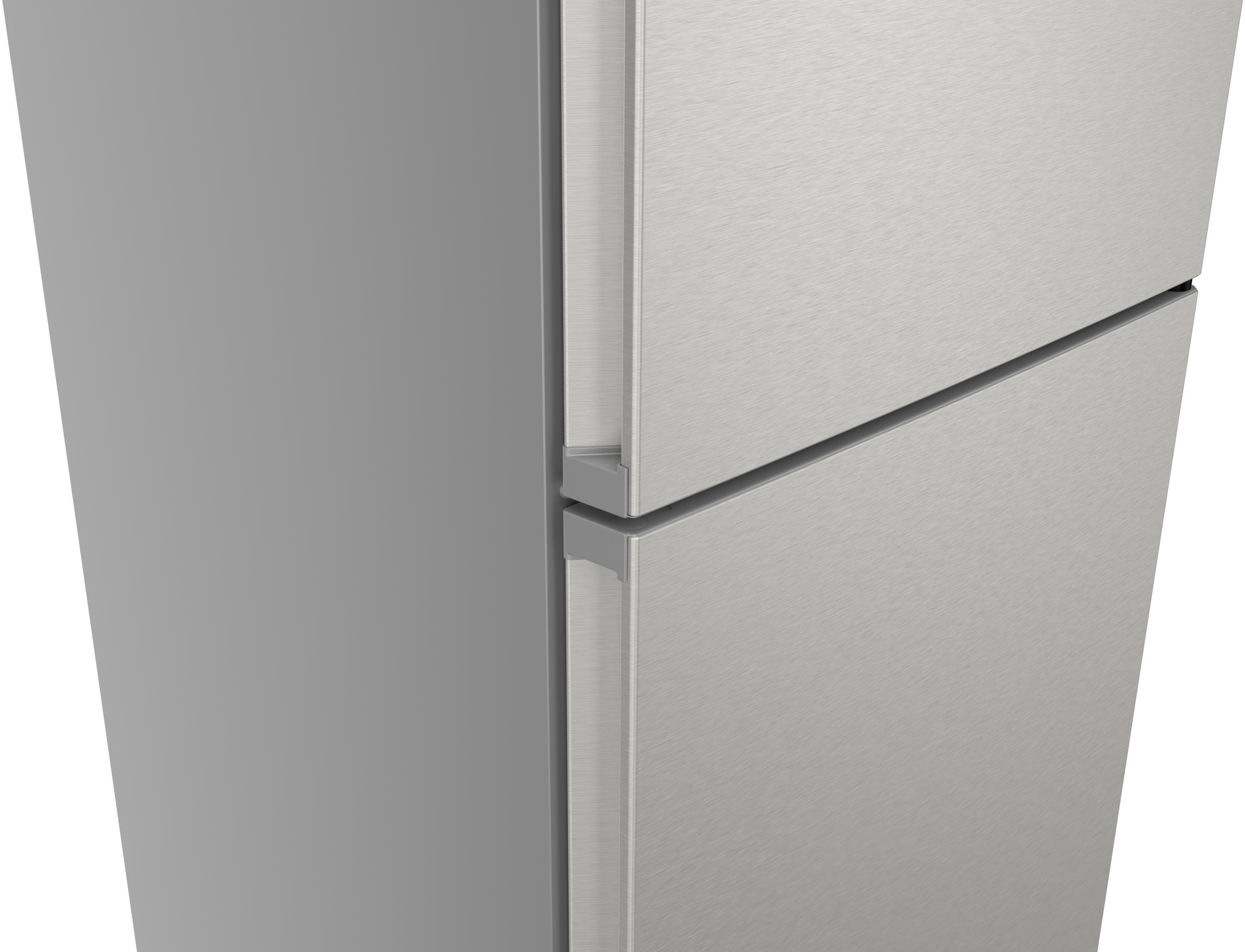 Bosch KGN392I1F Serie 4, Freistehende Kühl-Gefrier-Kombination mit Gefrierbereich unten, 203 x 60 cm, Edelstahl