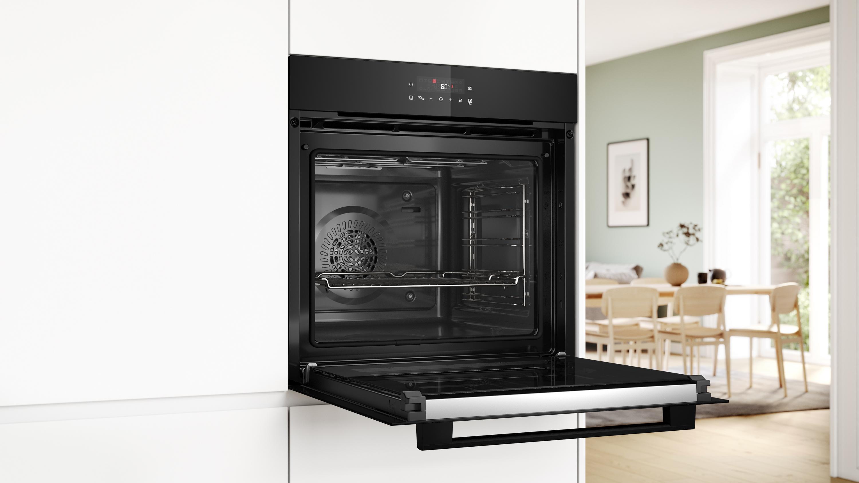 Bosch HBA572BB4 Serie 2, Einbau-Backofen, 60 x 60 cm, Schwarz