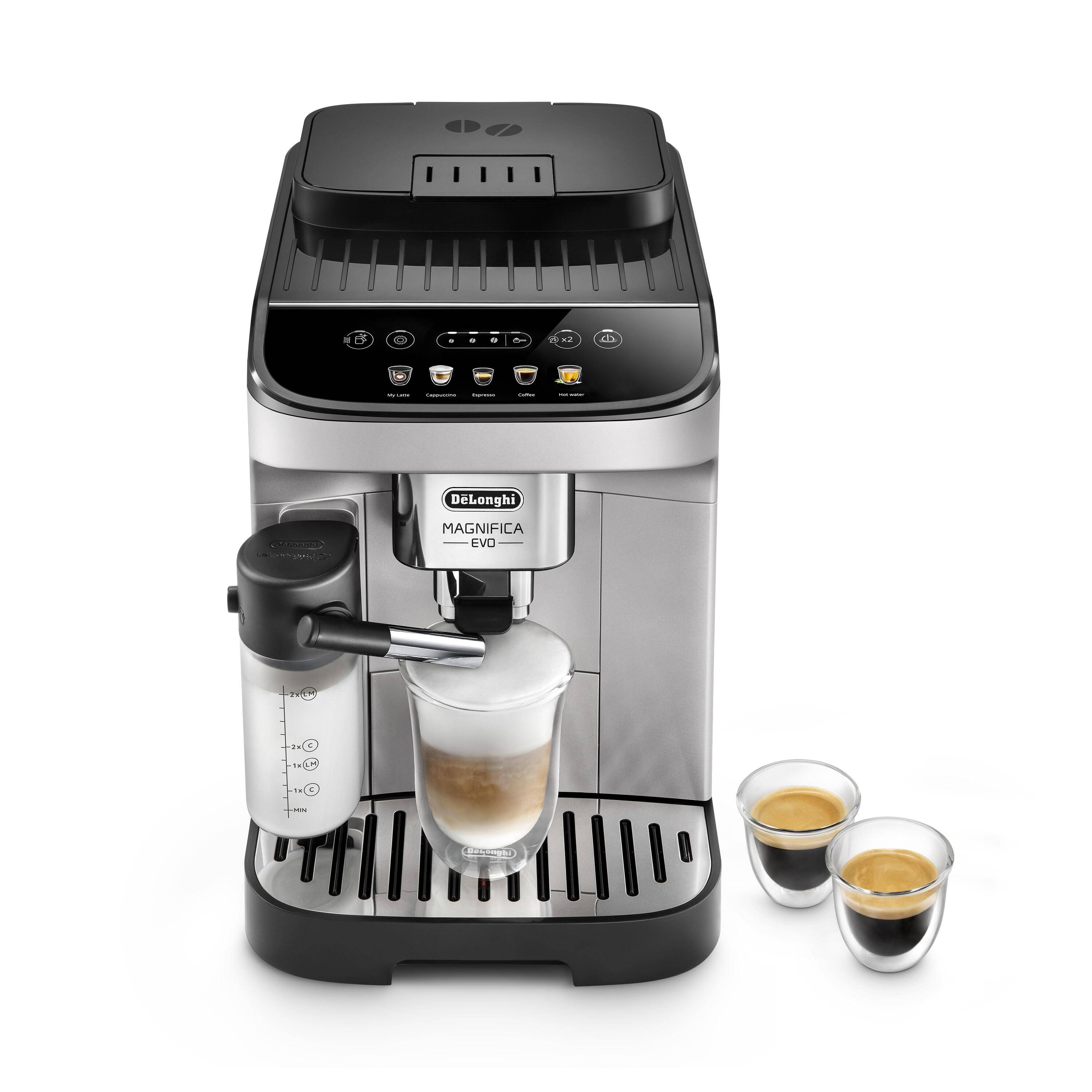 Delonghi ECAM 290.61.SB Kaffeevollautomat Magnifica Evo , mit LatteCrema Milchsystem, Silber/Schwarz 