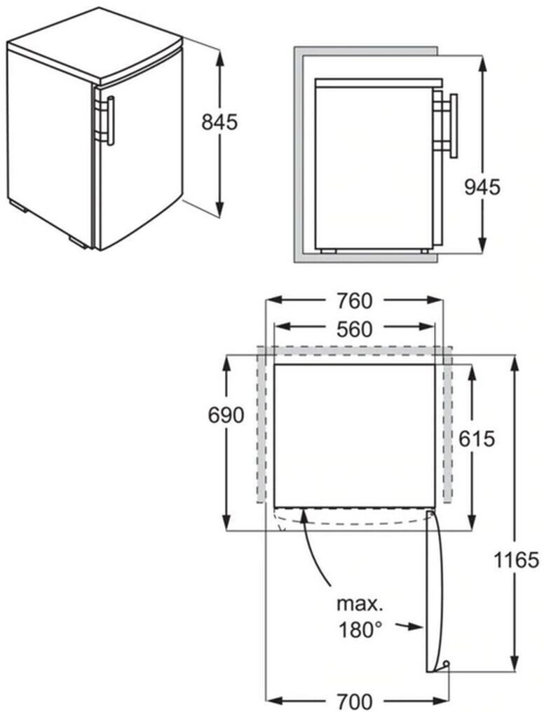 AEG ATB48D1AW LowFrost Gefrierschrank 85cm Höhe weiss, D