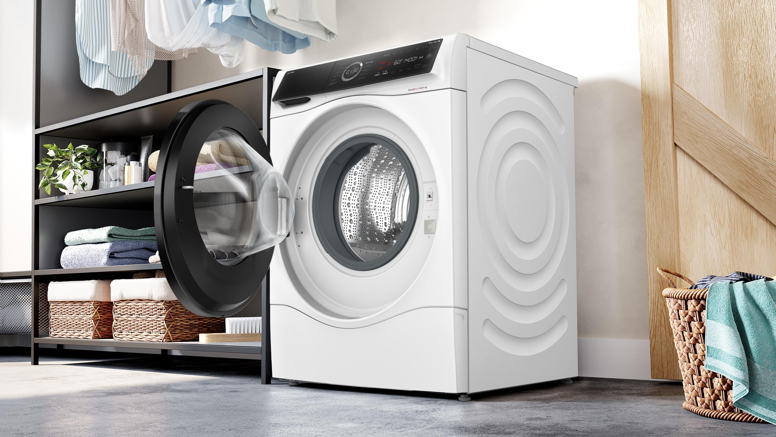 Bosch WNC254A40 Serie 8, Waschtrockner, 10.5/6 kg, max. 1400 U/min.