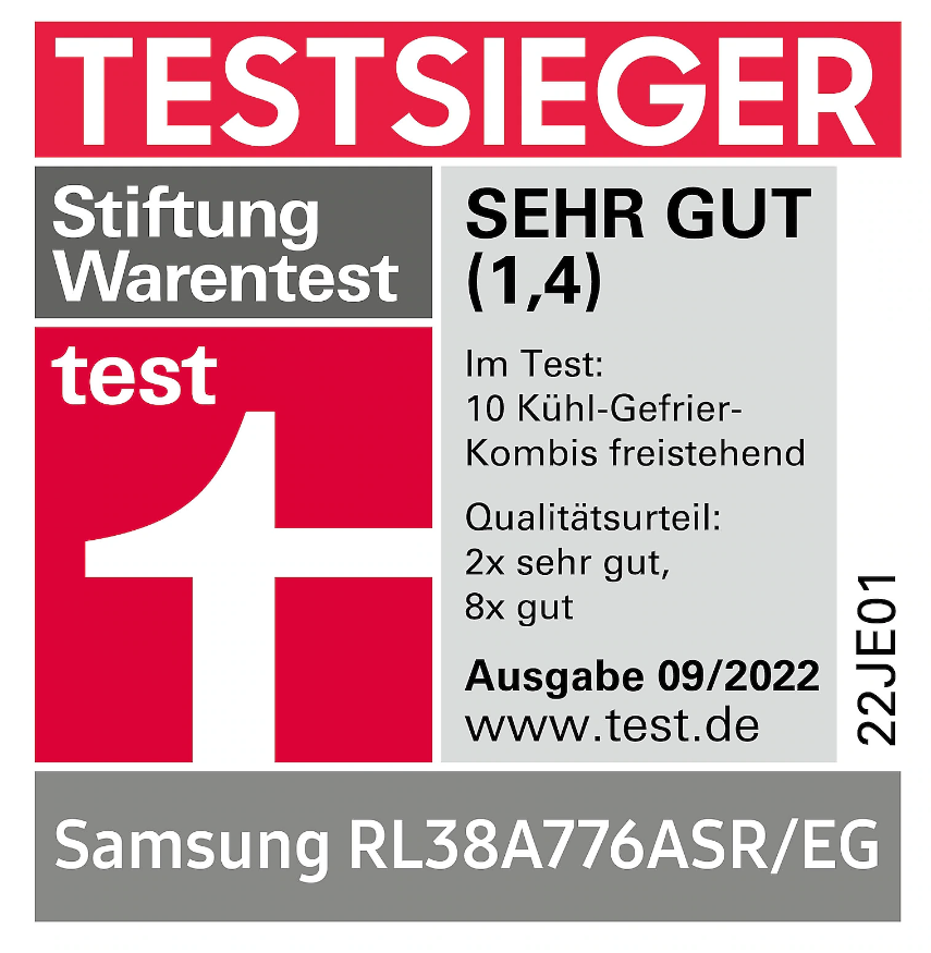 Samsung RL38A776ASR Kühl-/Gefrierkombination Bespoke, 203 cm hoch, A