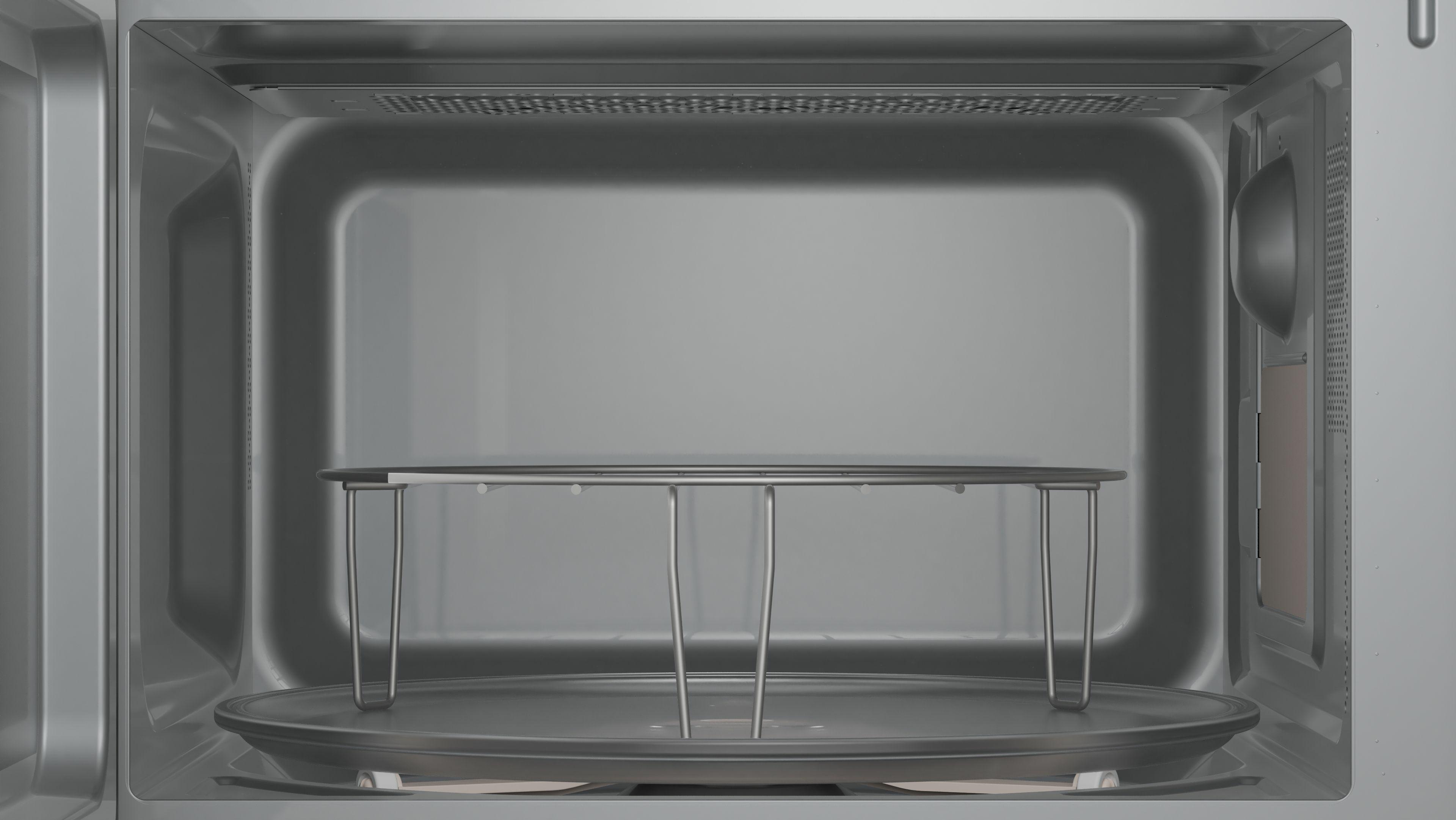 Bosch BEL623MS3 Mikrowelle Einbaumikrowelle, 60 x 38 cm, Edelstahl