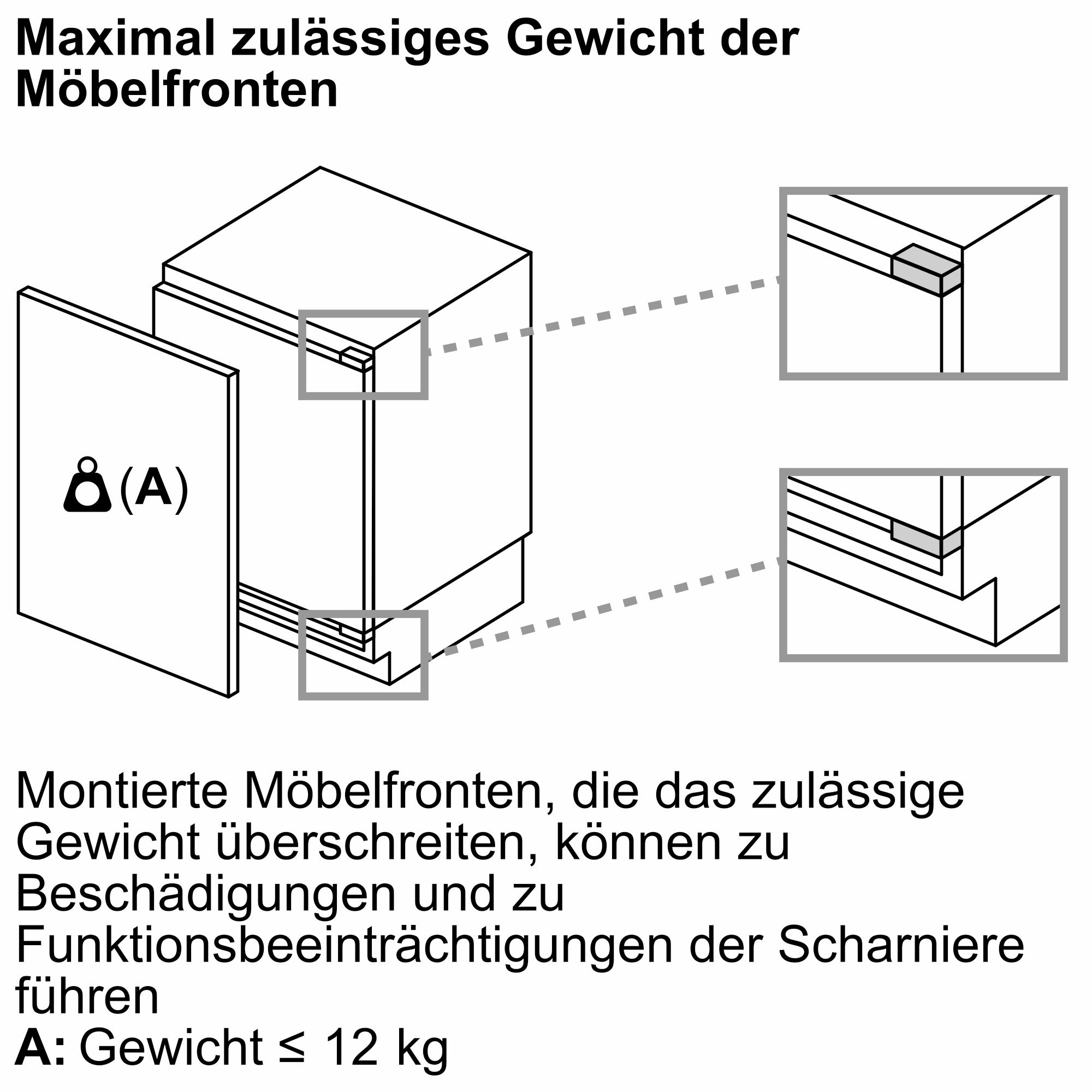 Siemens iQ500 KU22LADD0 Kühlschrank mit Gefrierfach vollintegrierter Einbau mit Flachscharnier 110 l D