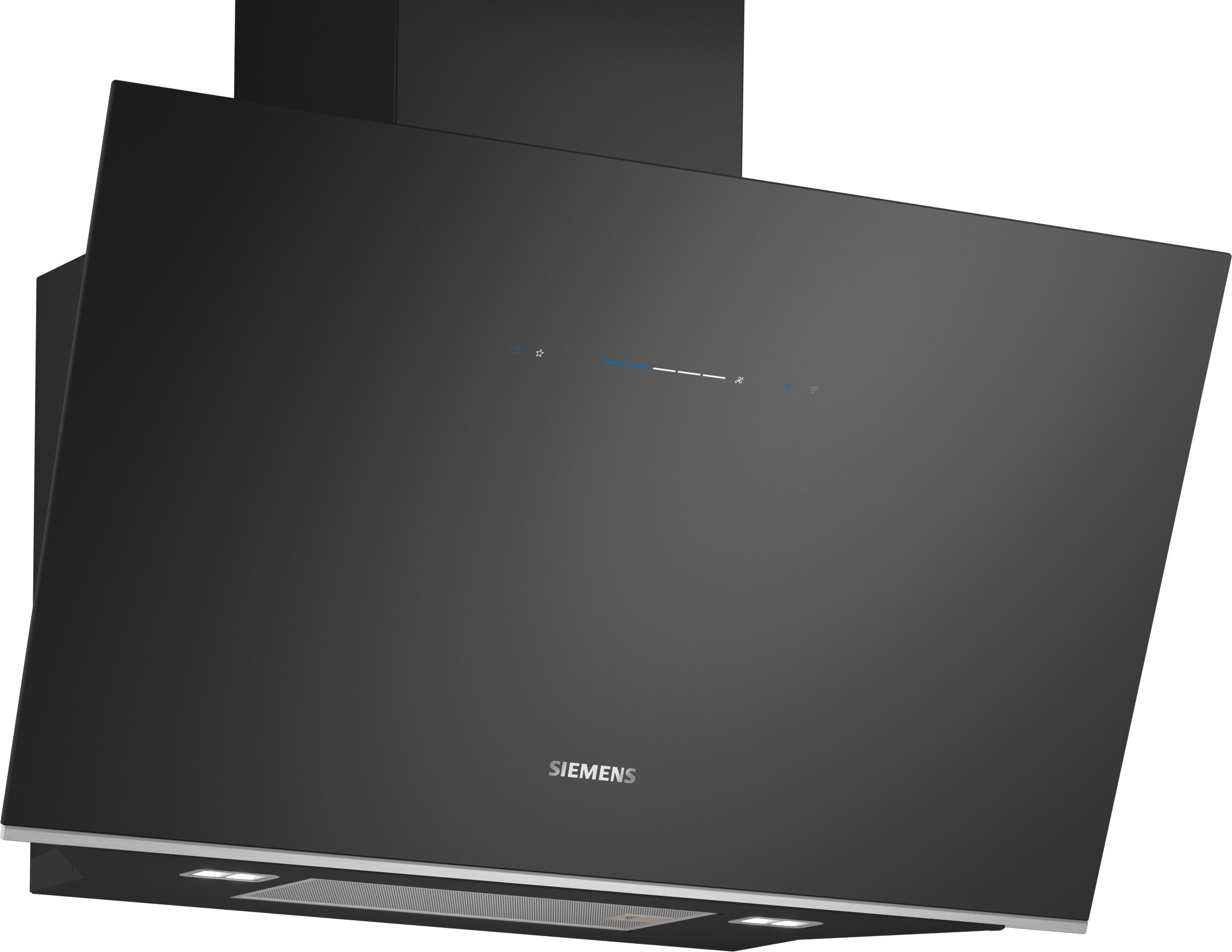 Siemens LC91KLT60 iQ700, Dunst­ab­zugs­hau­be schwarz, 90 cm, Home Connect , A+