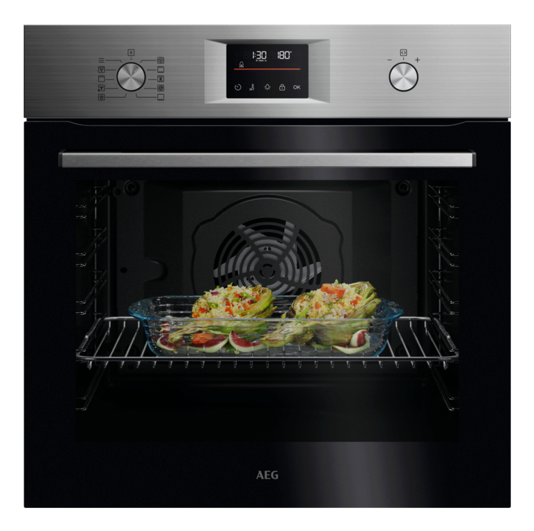 AEG OU5PB40ZSM, Serie 5000  Einbaubackofen, 72 l, Pyrolyse Selbstreinigung und SurroundCook