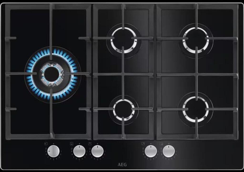 AEG HKB75820NB Gaskochfeld autark Standardbreite 75cm Zündsicherung