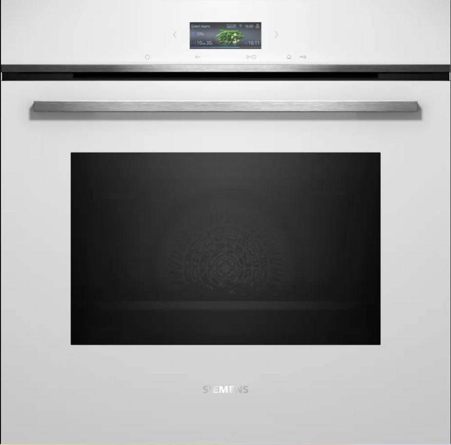 Siemens HB774G2W1S iQ700 Einbau-Backofen 60 x 60 cm weiß, Edelstahl