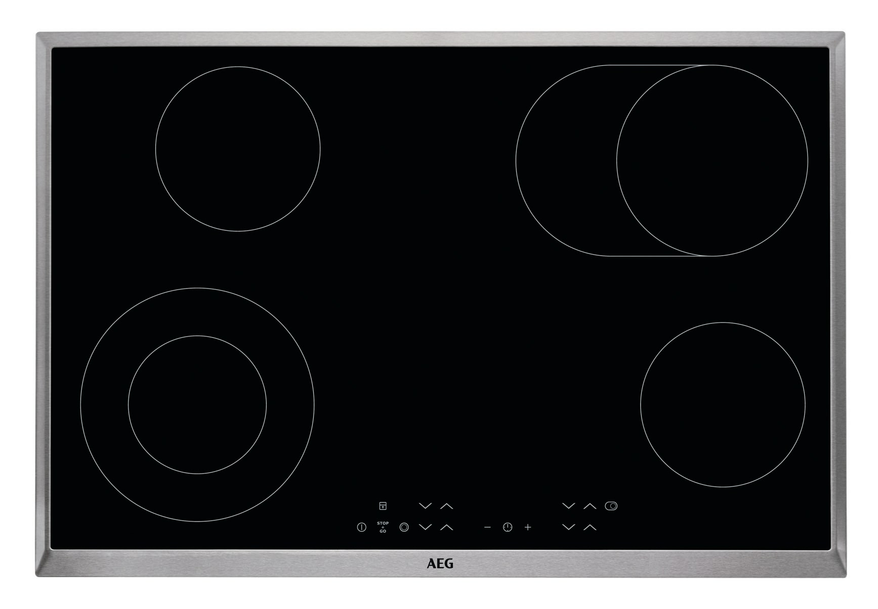 AEG HK834060XB Gebürsteter Stahl Integriert Keramik 4 Zone(n)