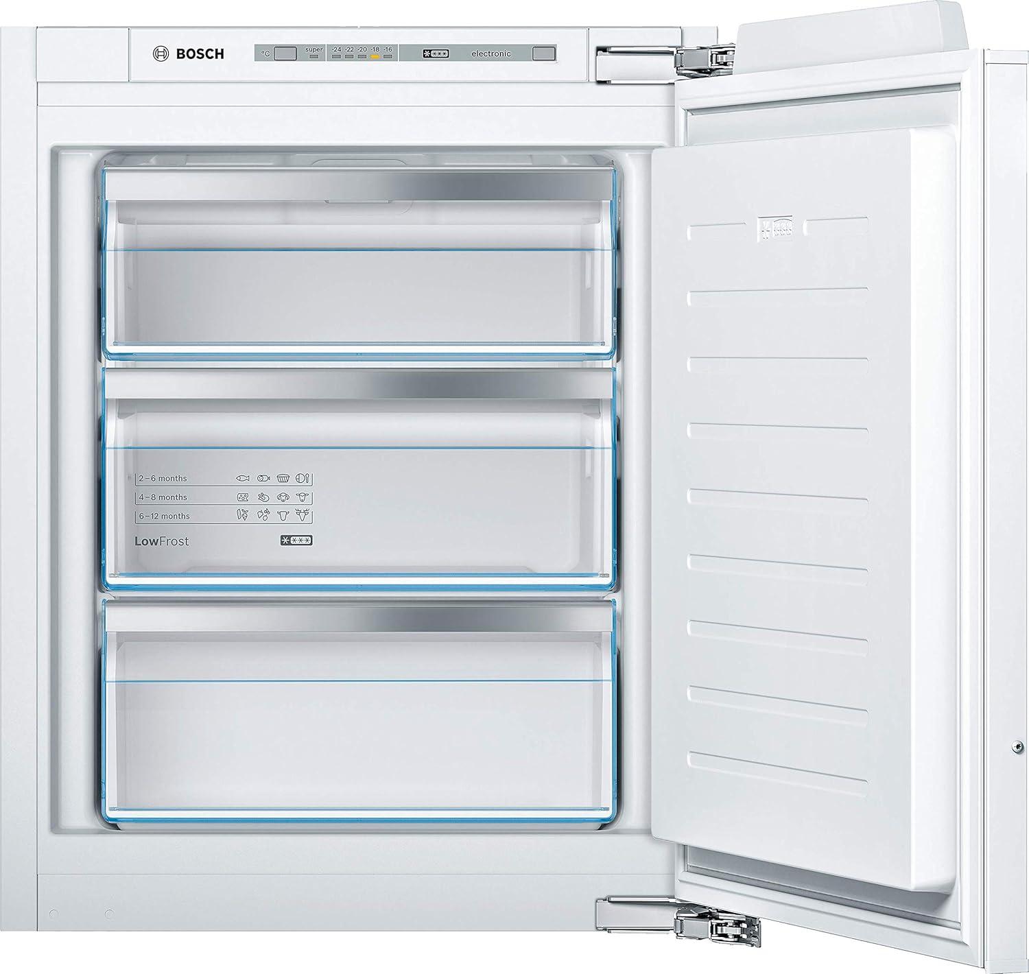 Bosch GIV11ADC0 Serie 6 Einbau Gefrierschrank, Nischenhöhe: 72 cm, 70 L, Festtürtechnik, LowFrost, C