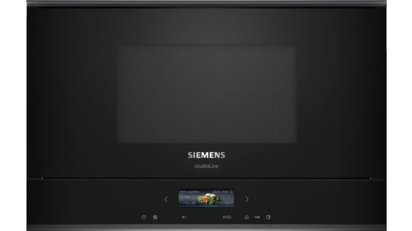 Siemens BF922L1B1 iQ700  Mikrowelle Integriert Solo-Mikrowelle 21 l 900 W Schwarz