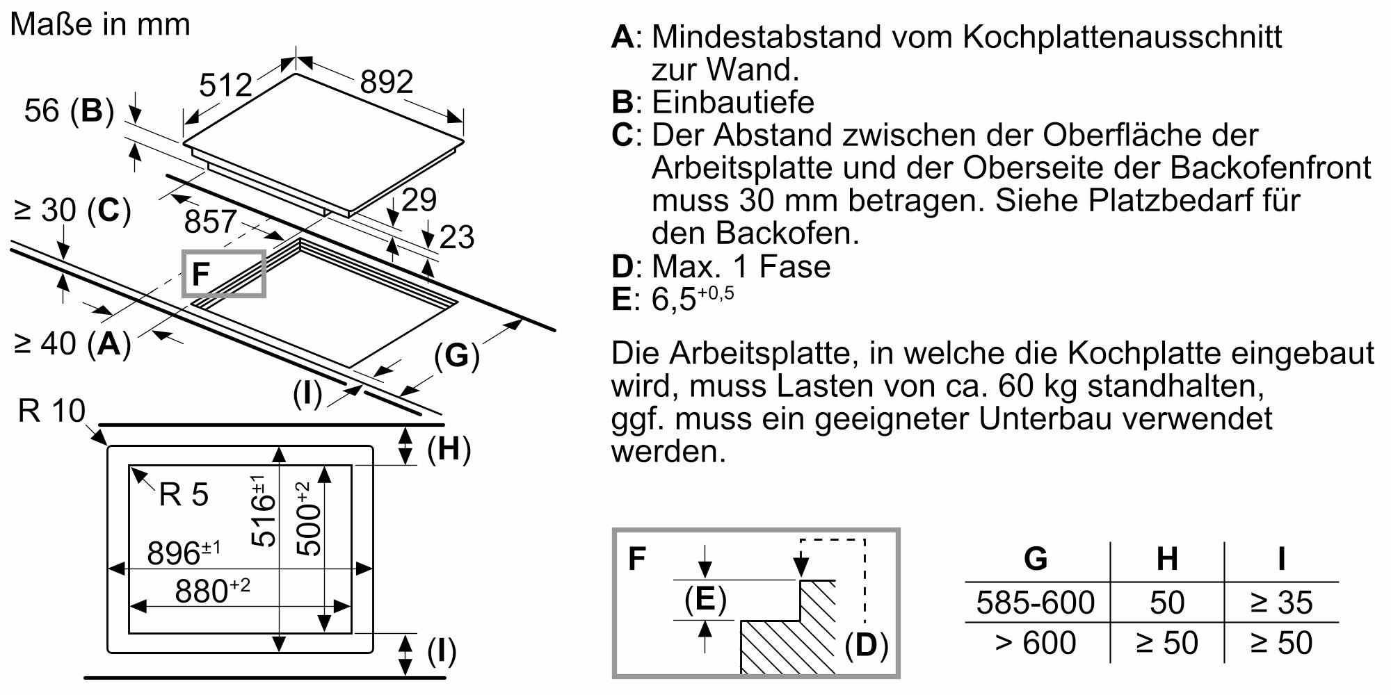 Bosch PXV901DV1E Serie 8 Induktionskochfeld, Glaskeramik, 90 cm breit