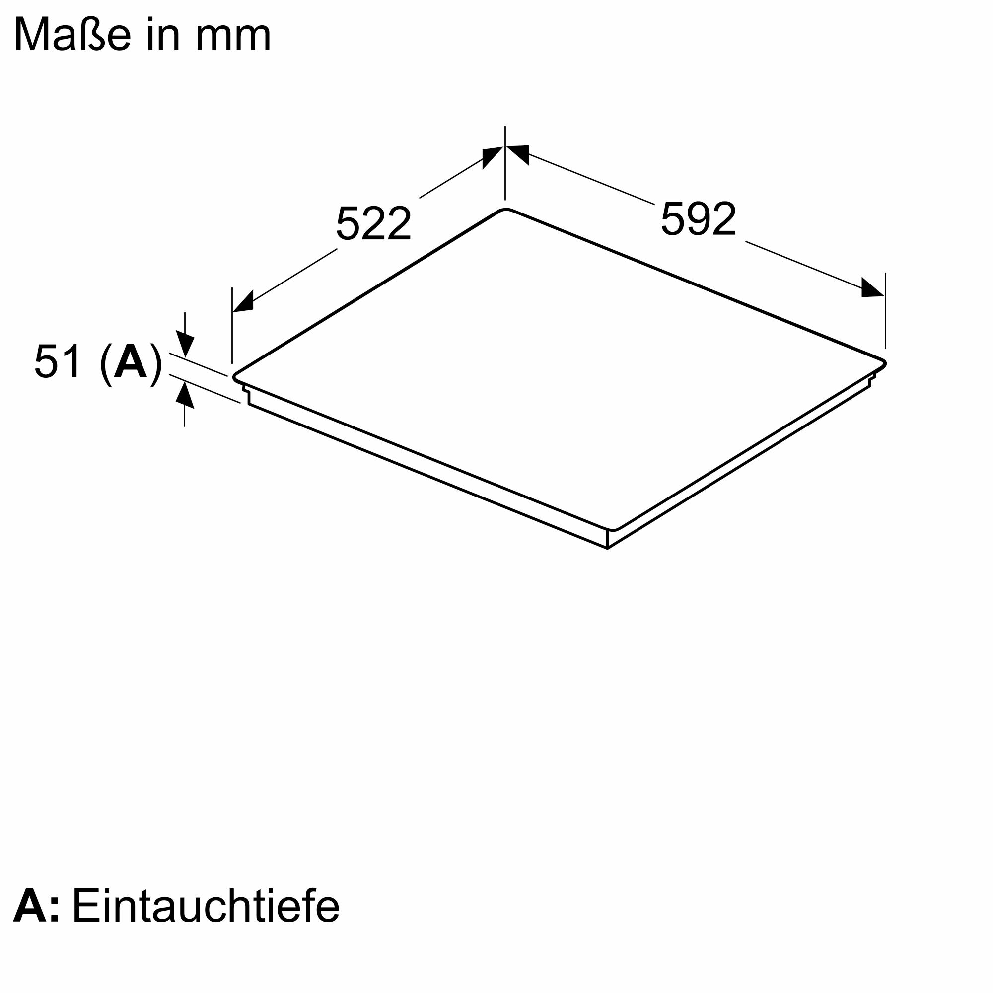Siemens EI631CFB1E Induktionskochfeld herdgesteuert 60cm Induktion Rahmenlos aufliegend