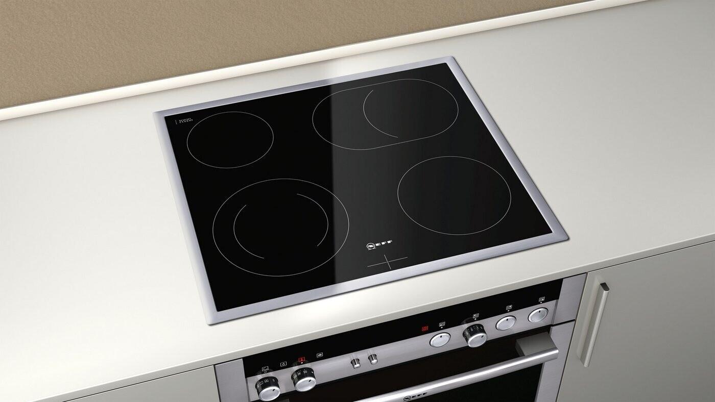 Neff EDX40 N30/N50 Einbauherdset mit Elektrokochfeld (E1CCD2AN3 + M13R42N2), 60 cm breit, 71 L, 7 Heizarten, Edelstahl