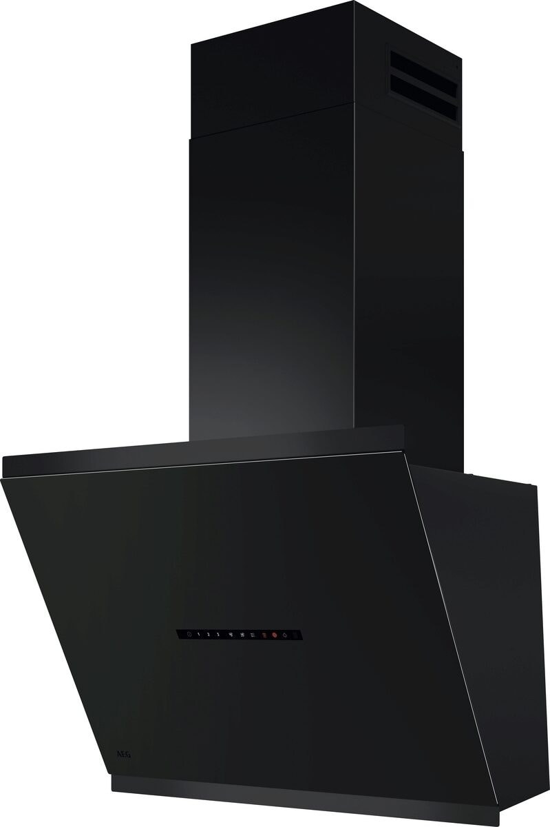 AEG GV77D61ST Kopffreihaube, 60 cm breit, 725 m³/h, Hob²Hood-Funktion, Touch Control, LED-Beleuchtung, mattschwarz, A+