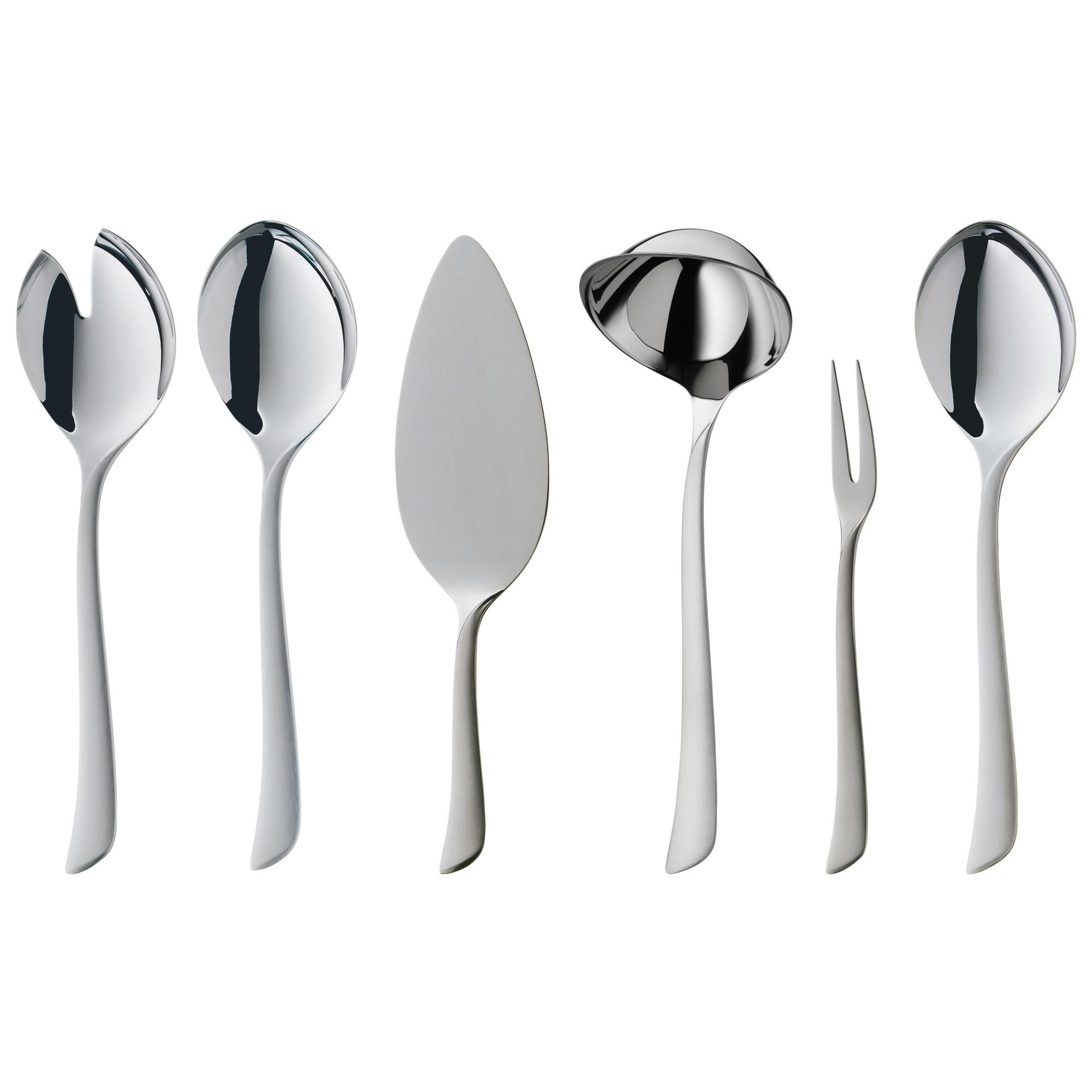 WMF Virginia Besteckset 12 Personen, 66 teilig, Hohlheftmesser, Cromargan protect teilmattiert, krat