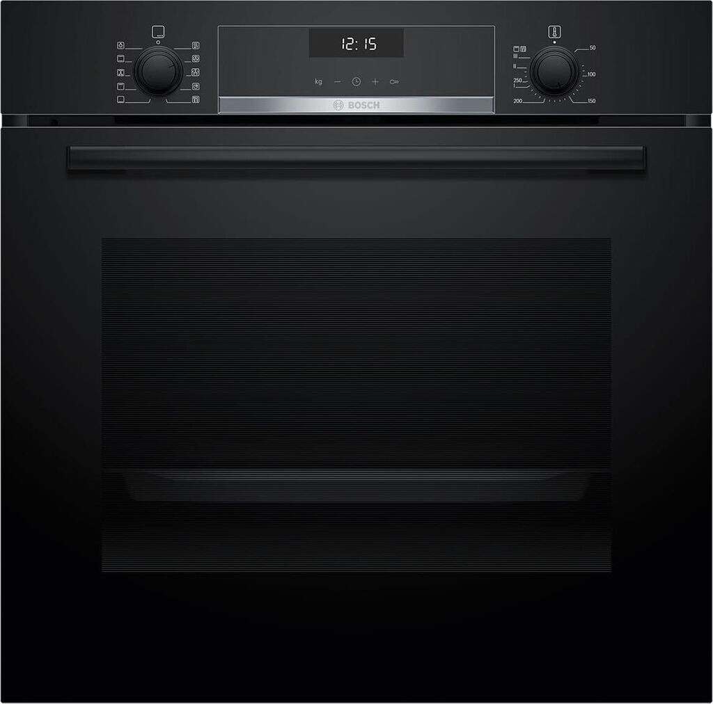 Bosch HBG578BB3 Serie 6 EEK: A+ Einbaubackofen, 71 L, 60 cm breit, 3D-Heißluft, Air Fry, Versenkknebel, Pyrolytisch + Hydrolytisch, schwarz