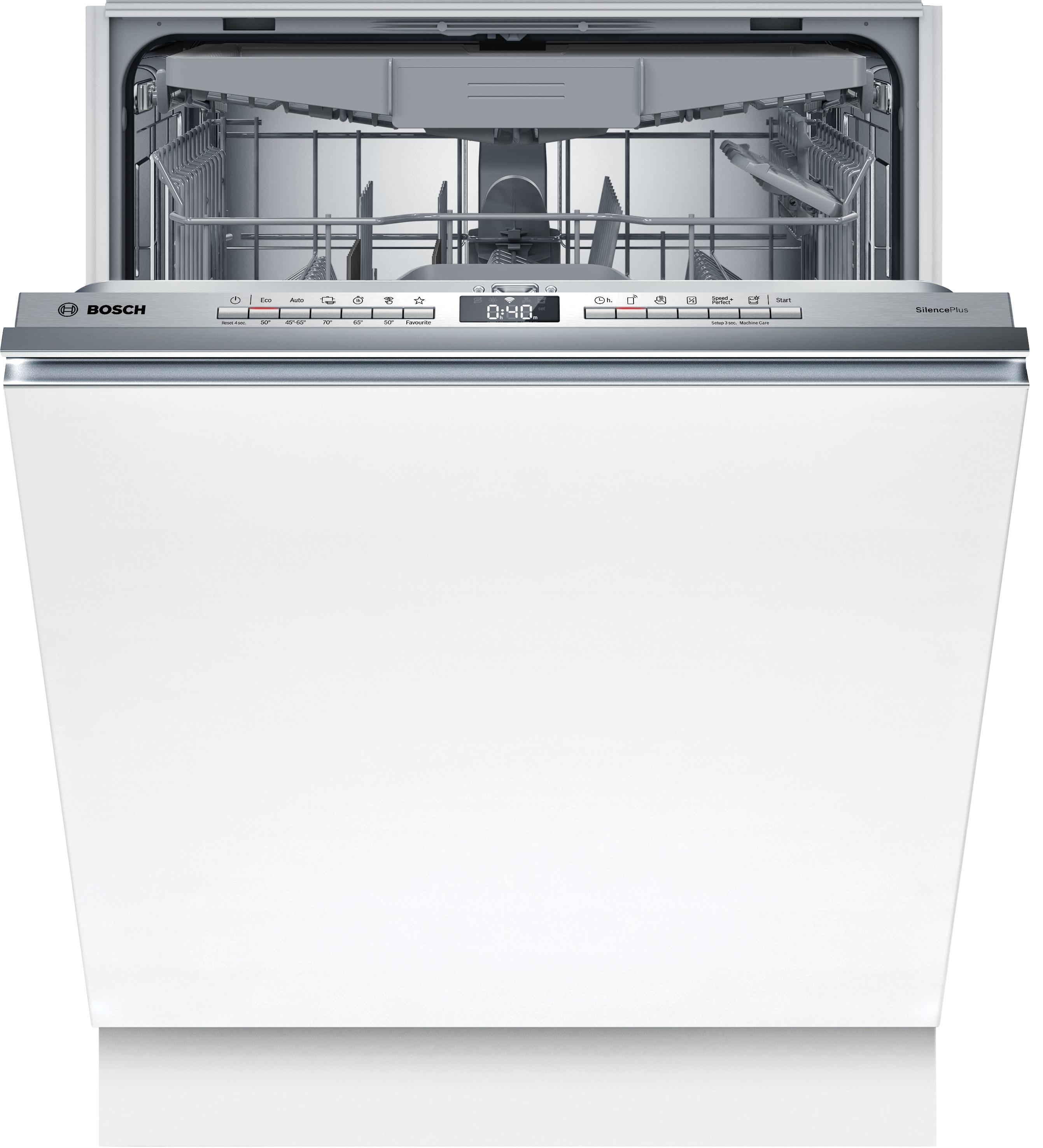 Bosch SMV4EVX08E Serie 4 Vollintegrierter Geschirrspüler, 60 cm breit, 14 Maßgedecke, Efficient Dry, VarioFlex-Körbe, Info Light, Aqua Stop, B