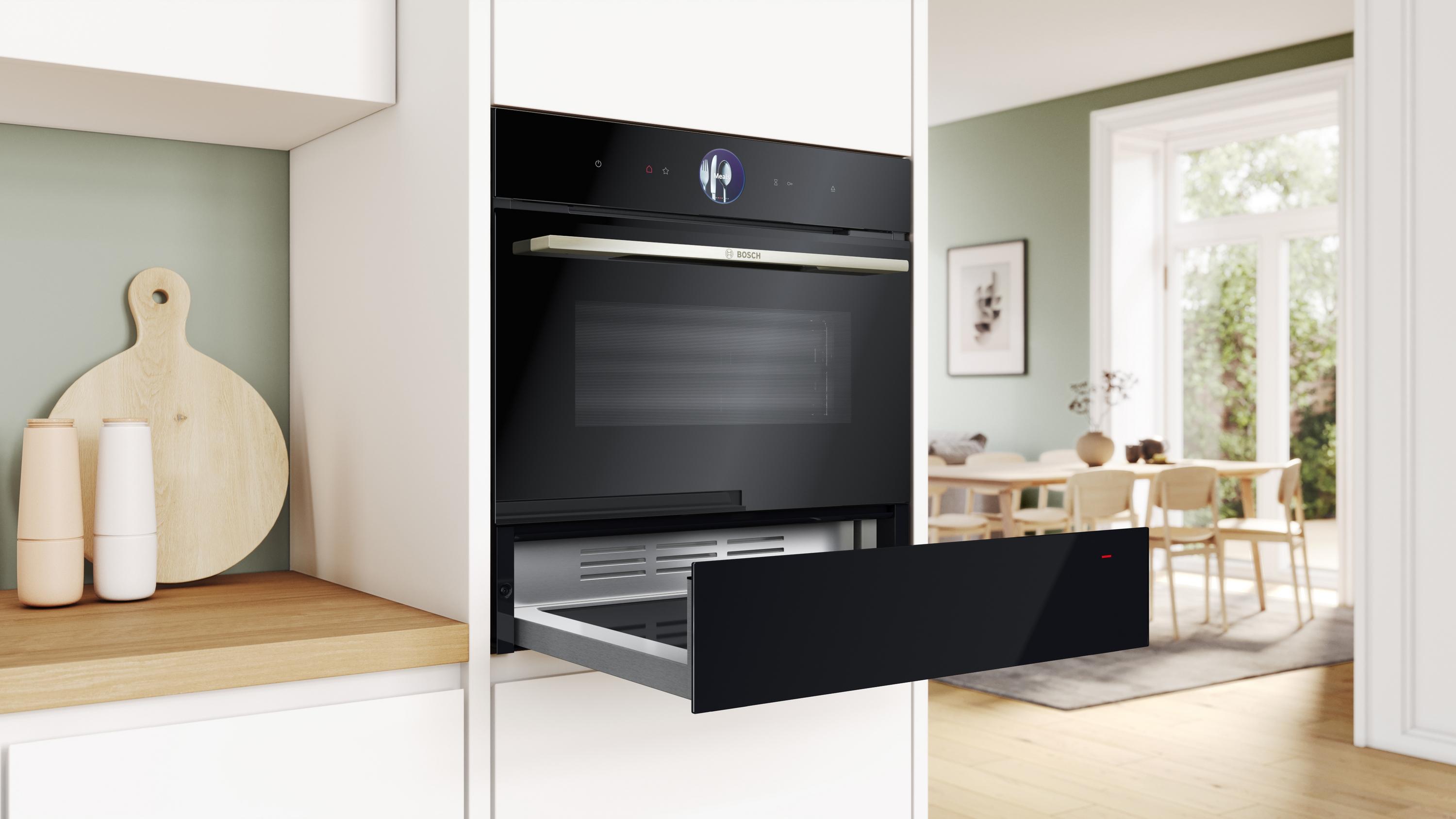 Bosch BIC7101B1 Serie 8 Wärmeschublade 60 x 14 cm Schwarz