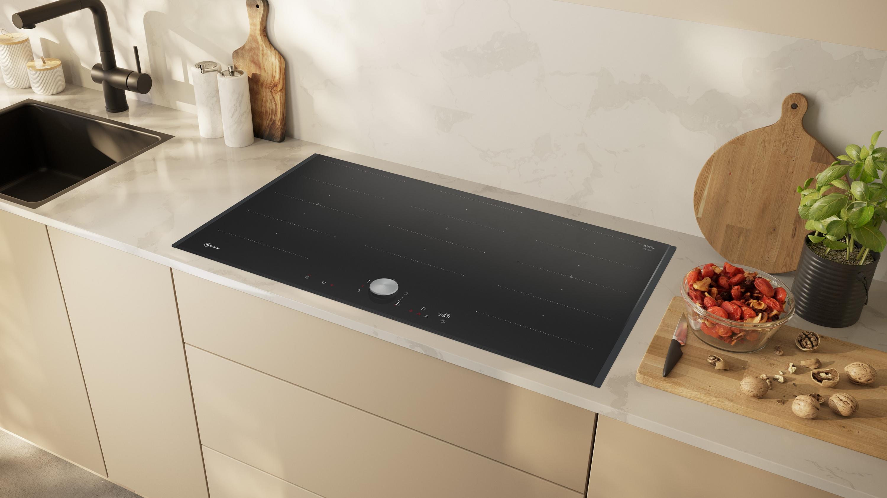 Neff T69TTX4L0 N90 Autarkes Induktionskochfeld, 93 cm breit, Glaskeramik, TouchControl, Kindersicherung, 5 Kochzonen, Power Boost, 17 Leistungsstufen, Quick start