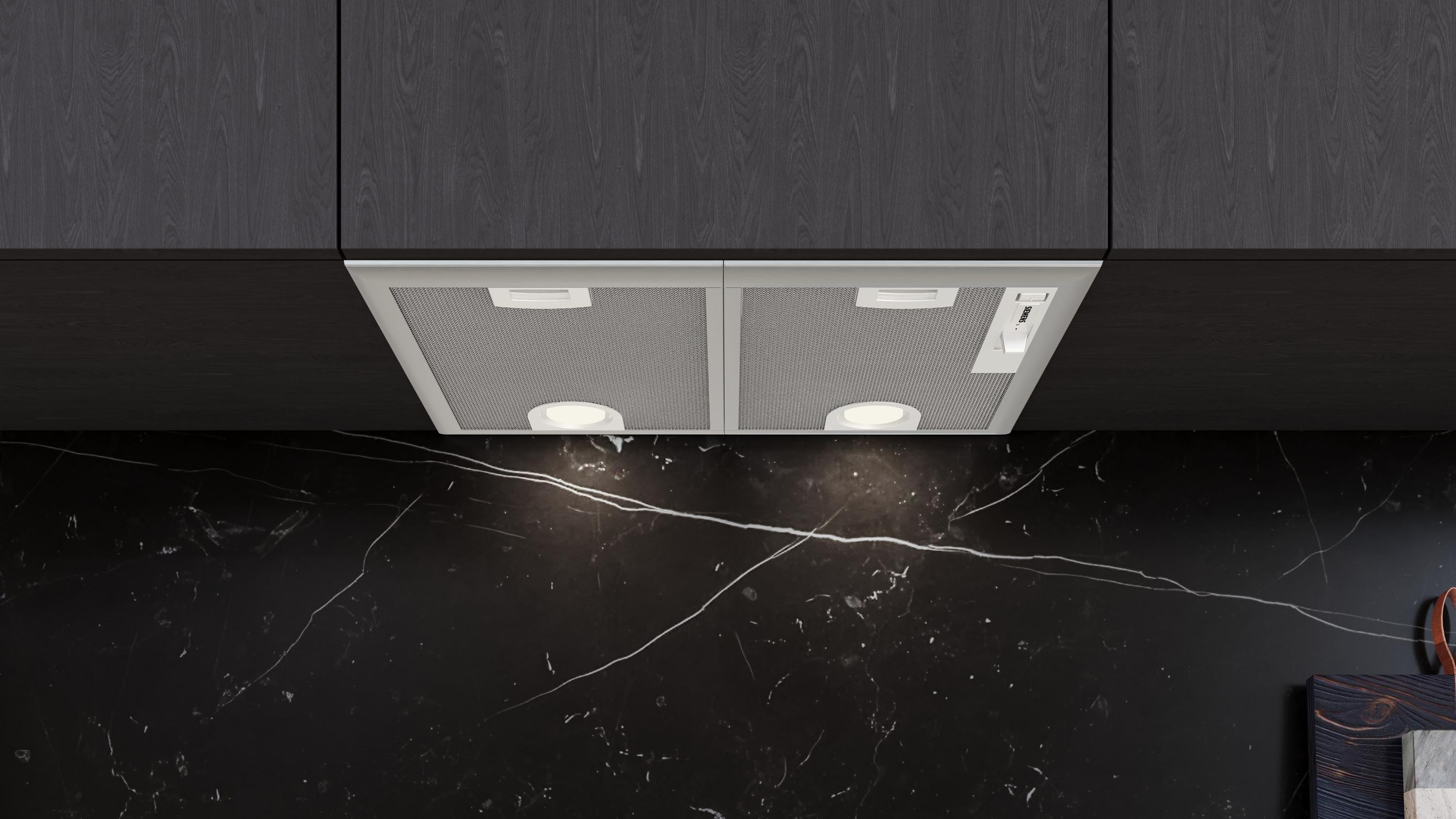 Siemens LB55566 iQ300, Lüfterbaustein, Dunstabzugshaube 53 cm, Silbermetallic