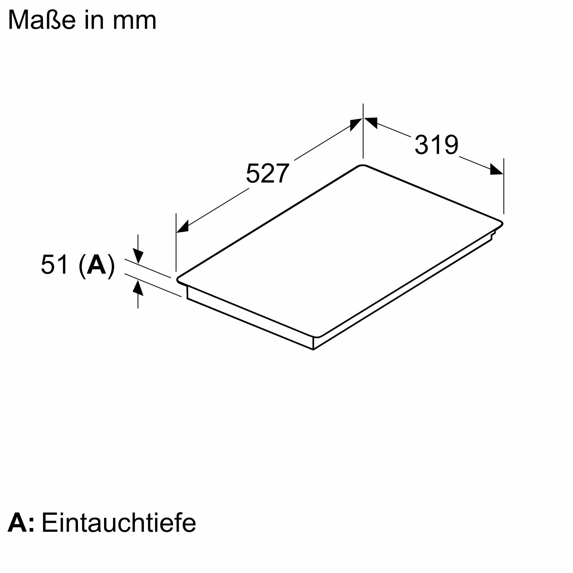 Neff T63TDX1L0 N 70, Domino-Kochfeld, Flex-Induktion, 30 cm, Mit Rahmen aufliegend