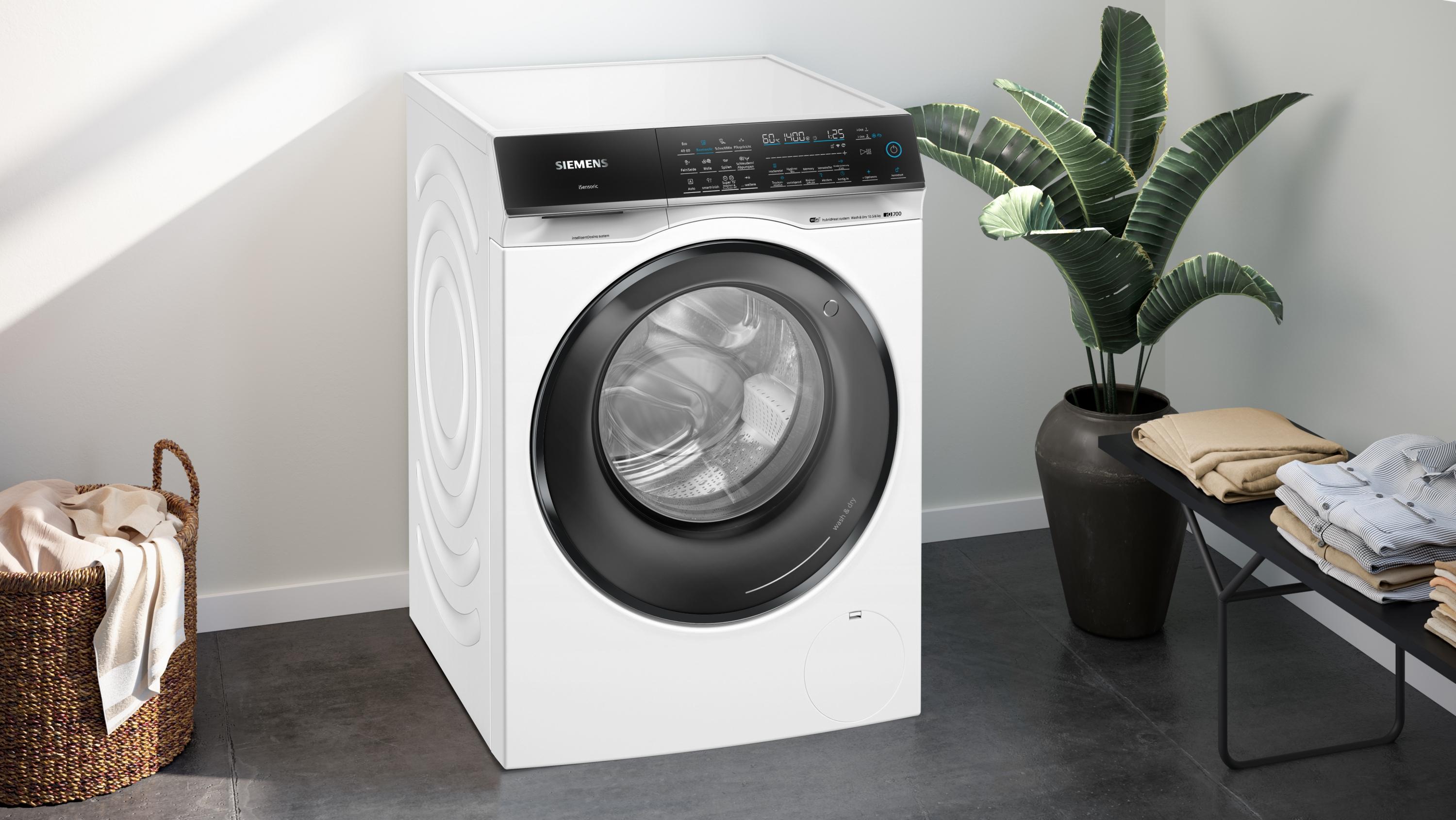 Siemens WN54C2A40 iQ700 Smarter Waschtrockner 10,5/6 kg, i-Dos, smartFinish, autoDry