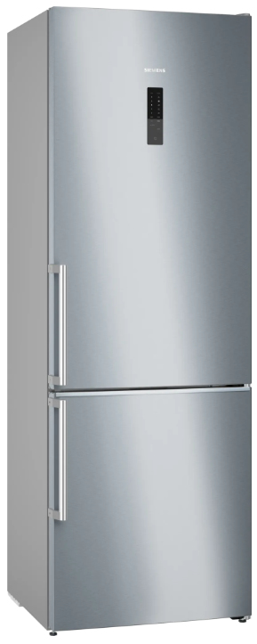 Siemens KG49NAIBT iQ500 Stand Kühl- Gefrierkombination, 70cm breit, 440L, NoFrost, freezerLight, hyperFresh, bottleCooler, antiFingerprint, Edelstahl