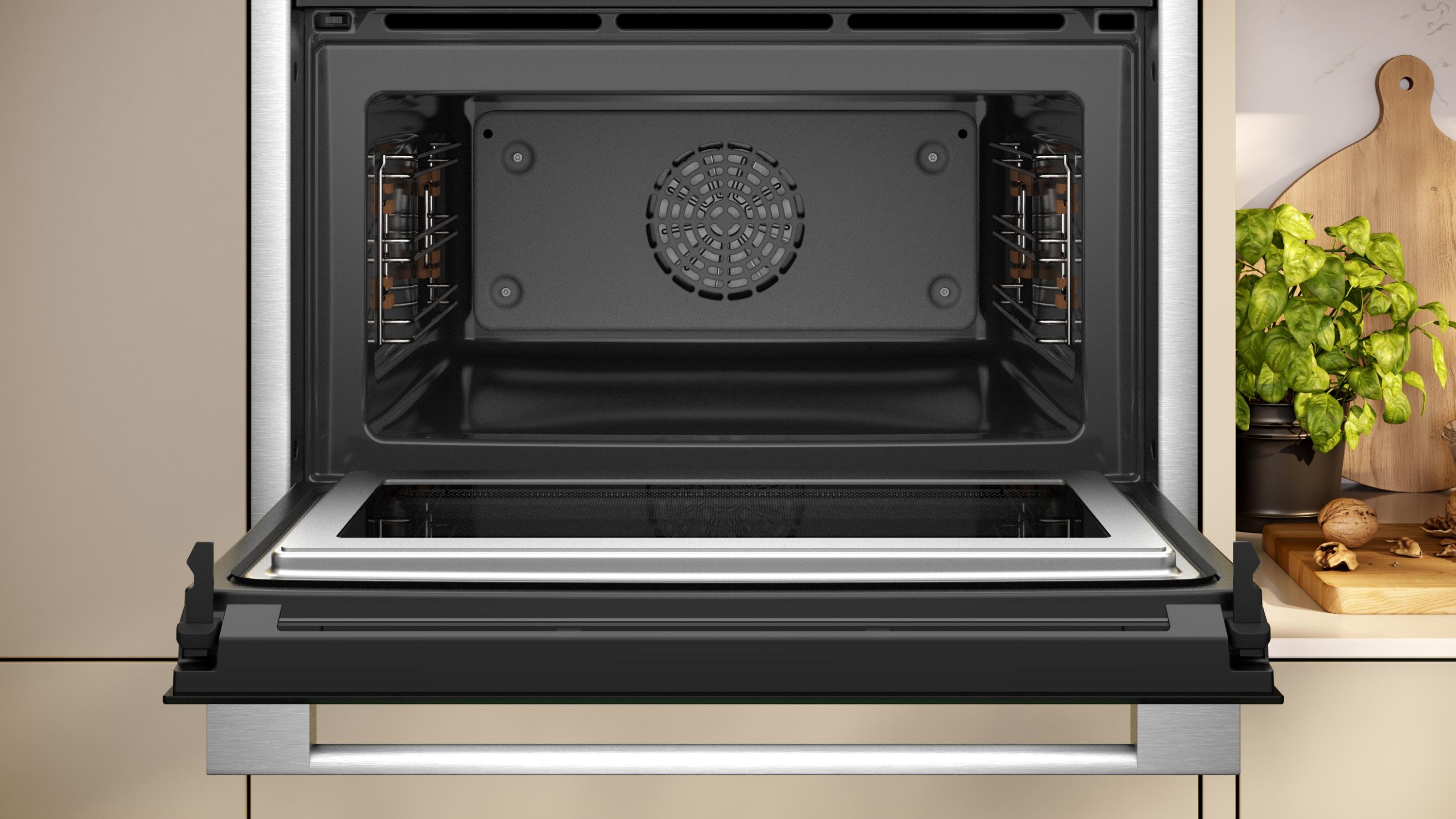 Neff C24MS31N0 N 90, Kompaktbackofen mit Mikrowelle, 60 x 45 cm, Edelstahl