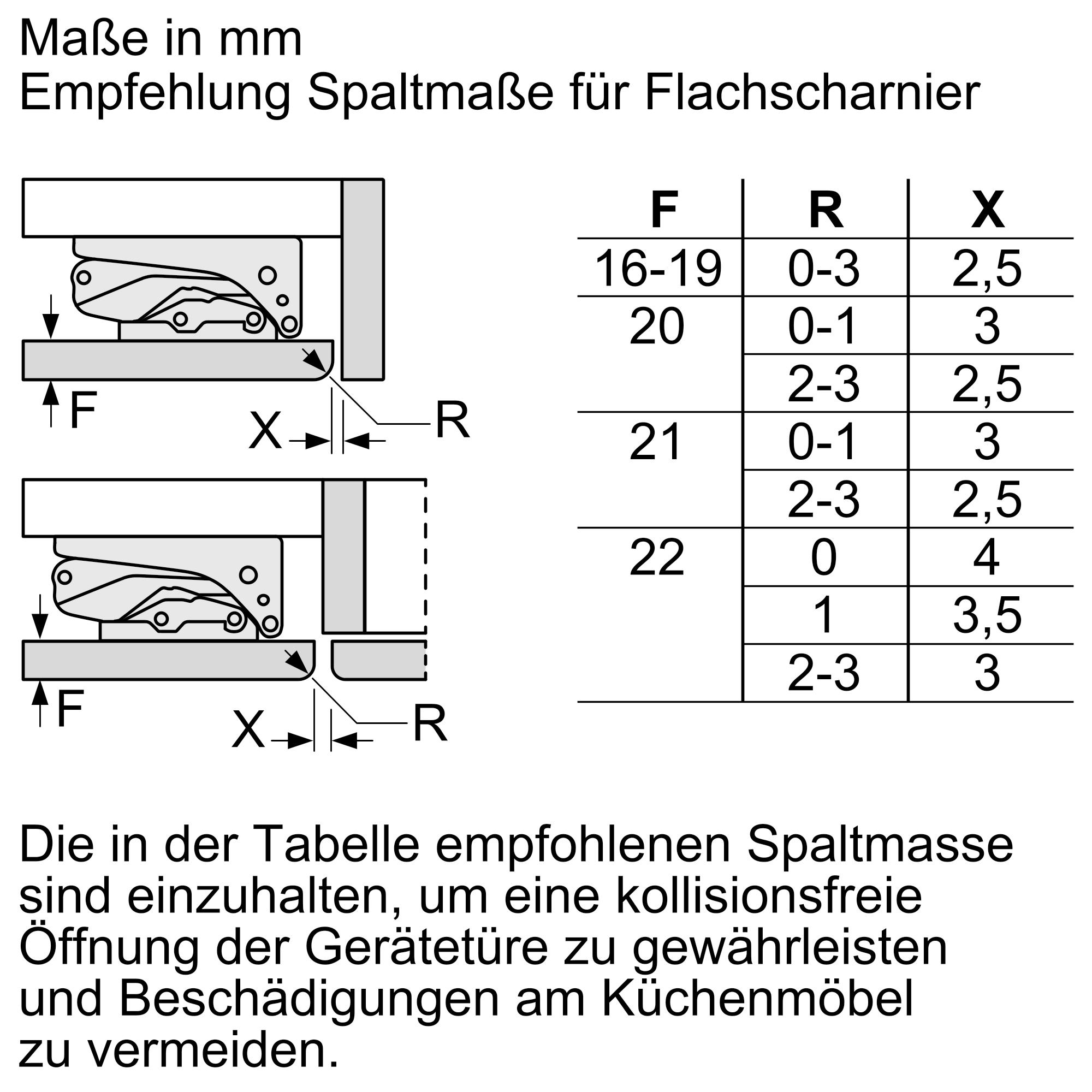 Siemens iQ500 KU22LADD0 Kühlschrank mit Gefrierfach vollintegrierter Einbau mit Flachscharnier 110 l D