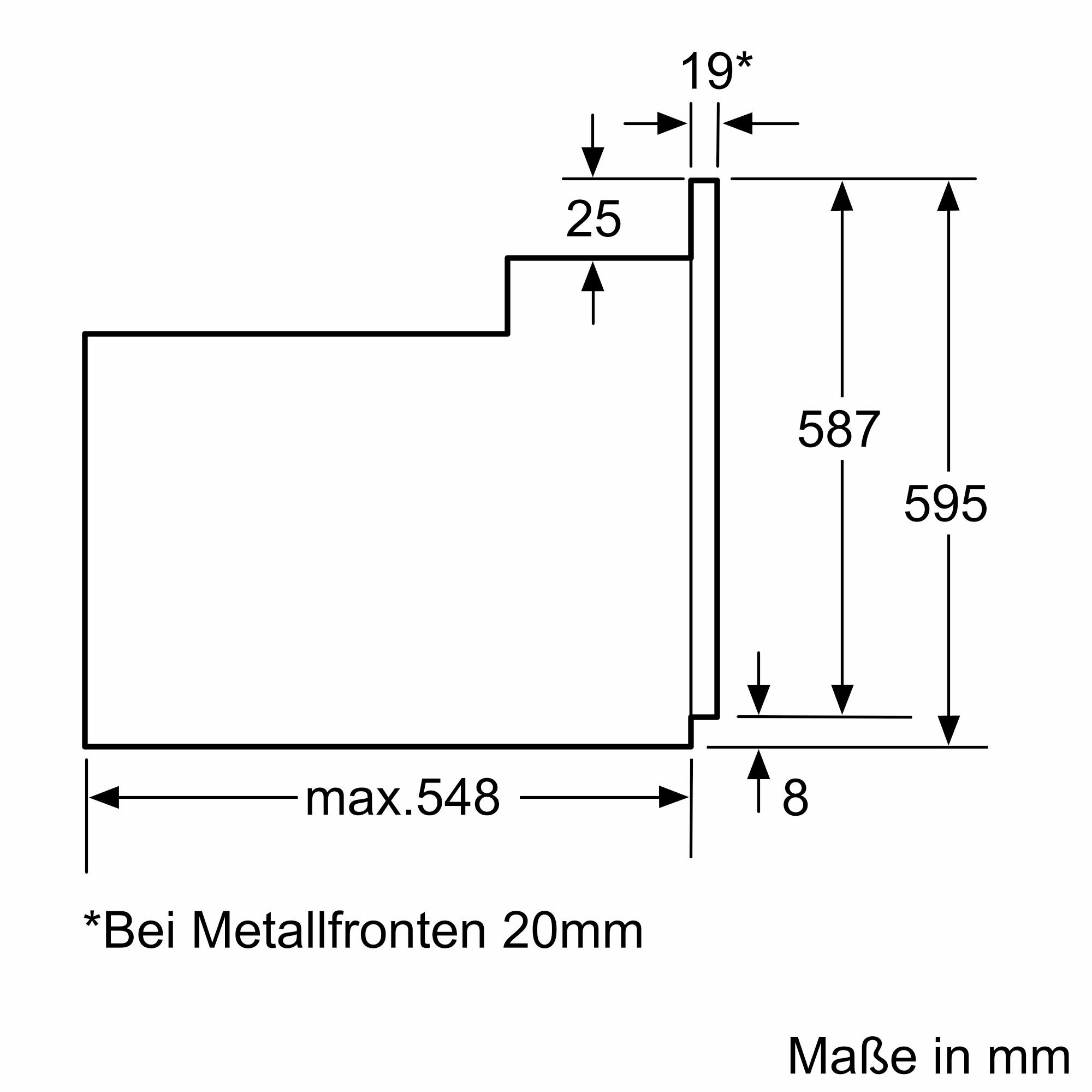 Bosch HBF133BR0 Einbau-Backofen, EcoClean Direct Reinigungshilfe, 3D Heißluft Backen auf 3 Ebenen, A